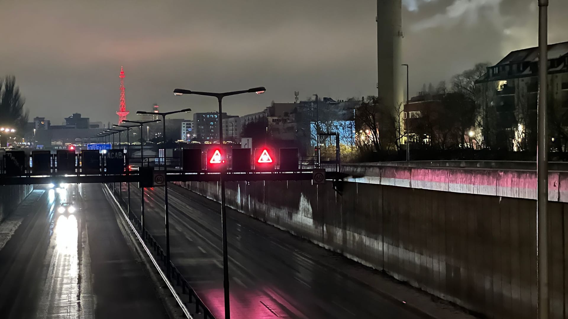 Beleuchtung auf Autobahnen in Berlin wird abgeschaltet