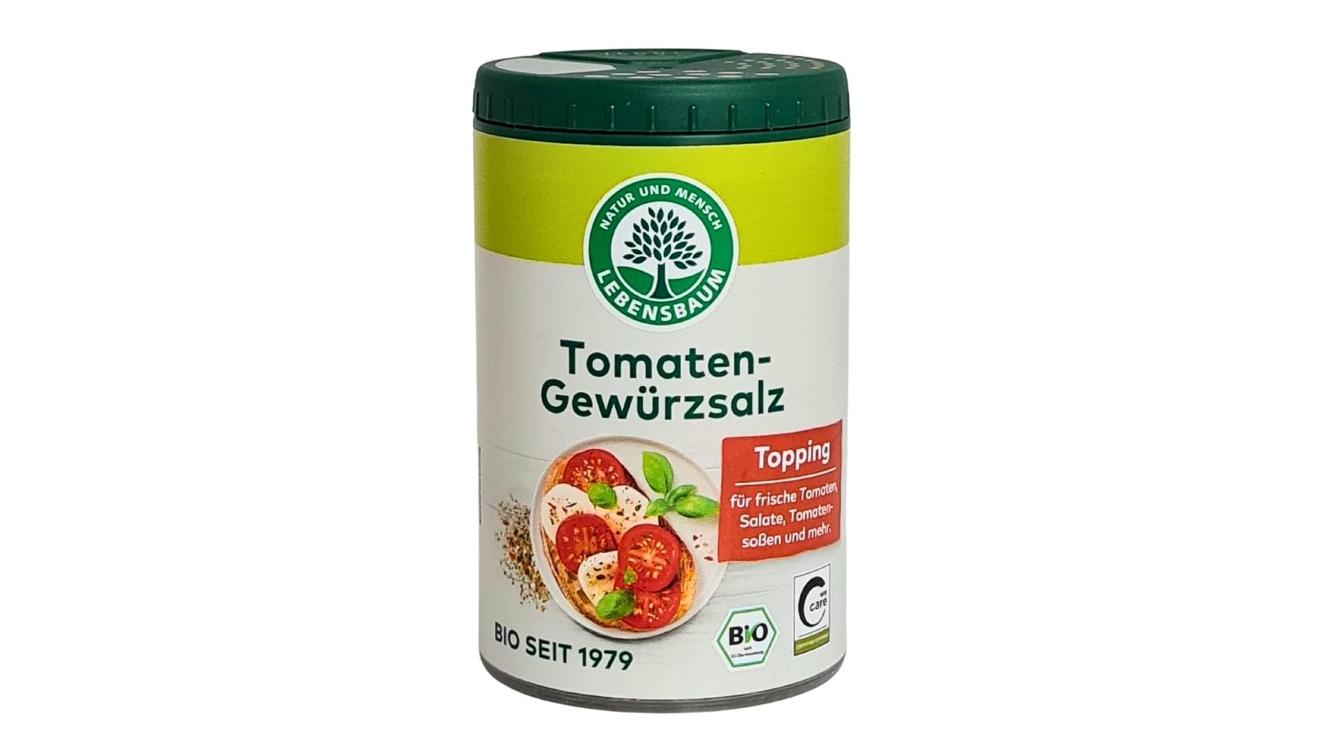 Die Verpackungsgröße des Tomatengewürzsalzes täuscht.