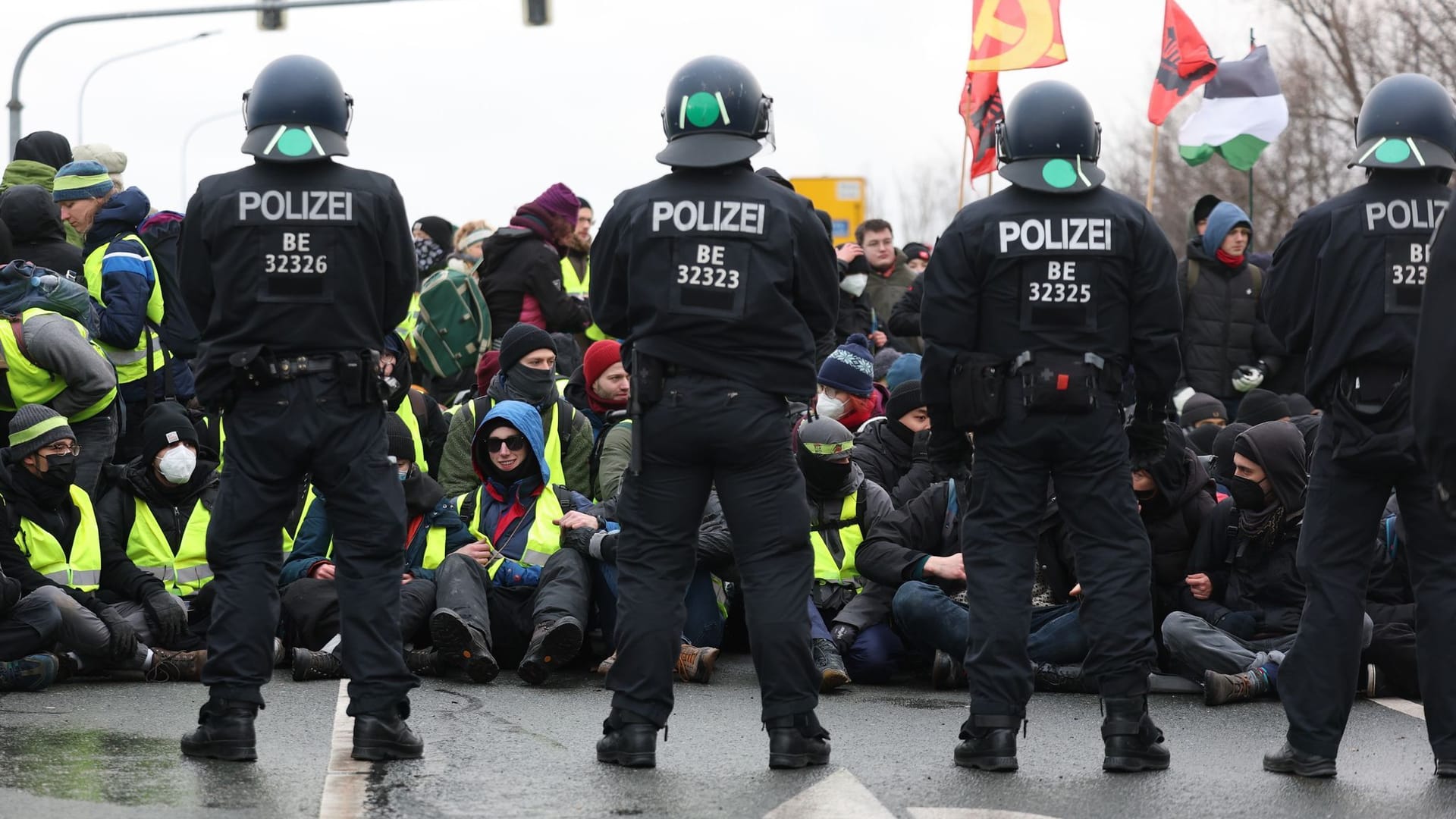 AfD-Parteitag Riesa - Proteste