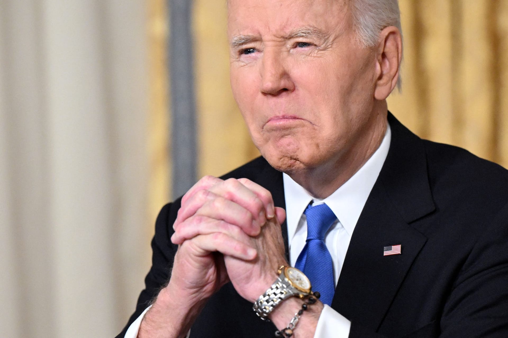 Outgoing U.S. President Joe Biden delivers a farewell address to the nation from the Oval Office