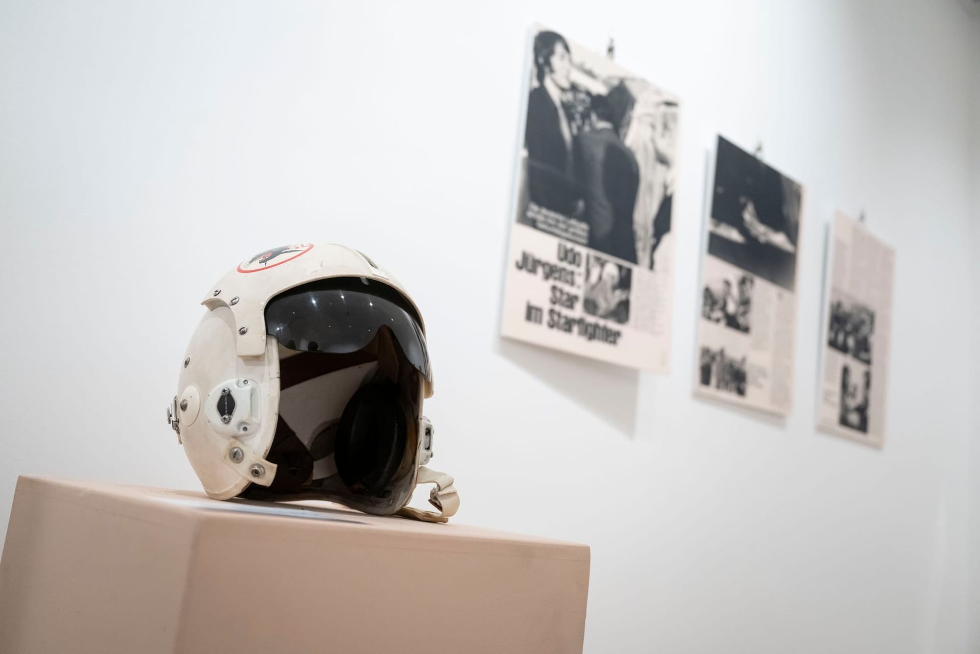 Ein "Starfighter"-Helm des Sängers Udo Jürgens.