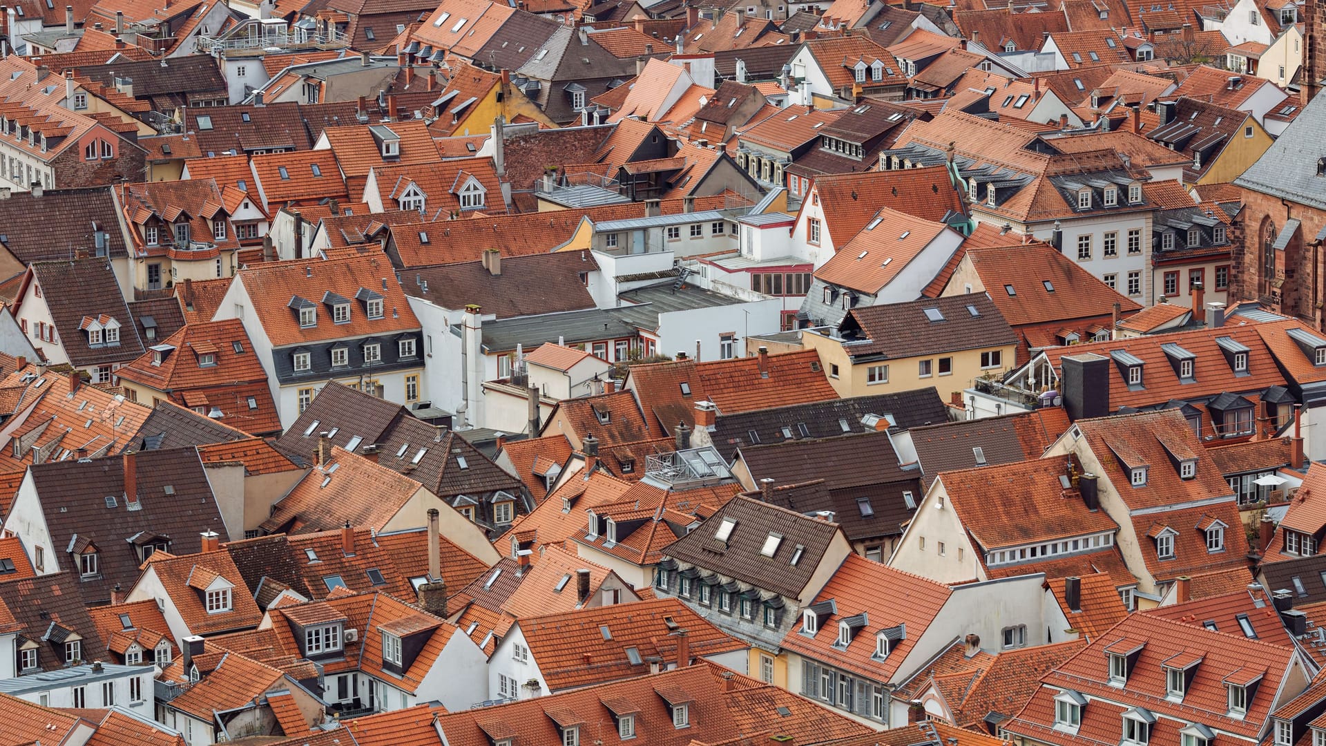 Heidelberg's old town view