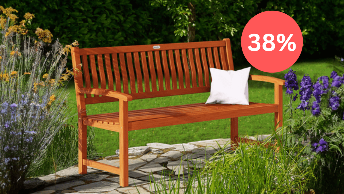 Gartenbank bei Aldi unter 100€ Stilvoll und robust aus Eukalyptusholz