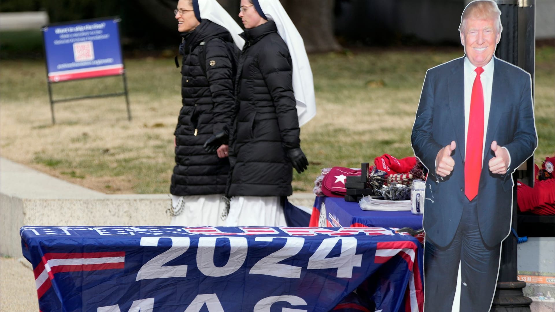 Trump lässt sich von Abtreibungsgegnern feiern