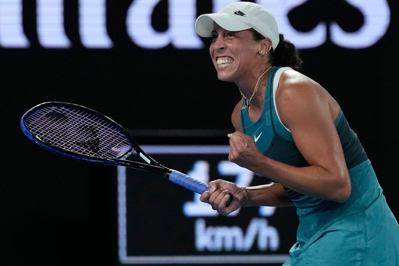 Nächste Station Endspiel: Madison Keys jubelt nach ihrem Sieg gegen Iga Świątek im Halbfinale der Australian Open.