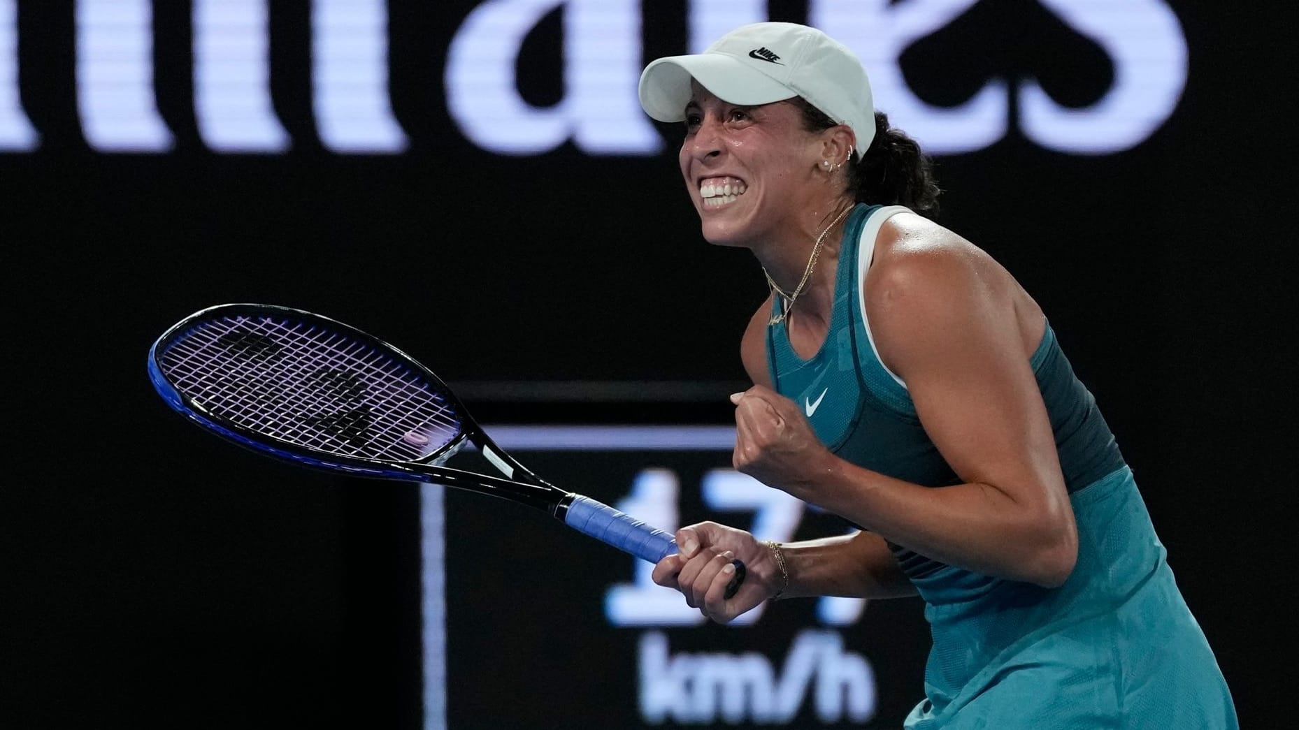 Nächste Station Endspiel: Madison Keys jubelt nach ihrem Sieg gegen Iga Świątek im Halbfinale der Australian Open.