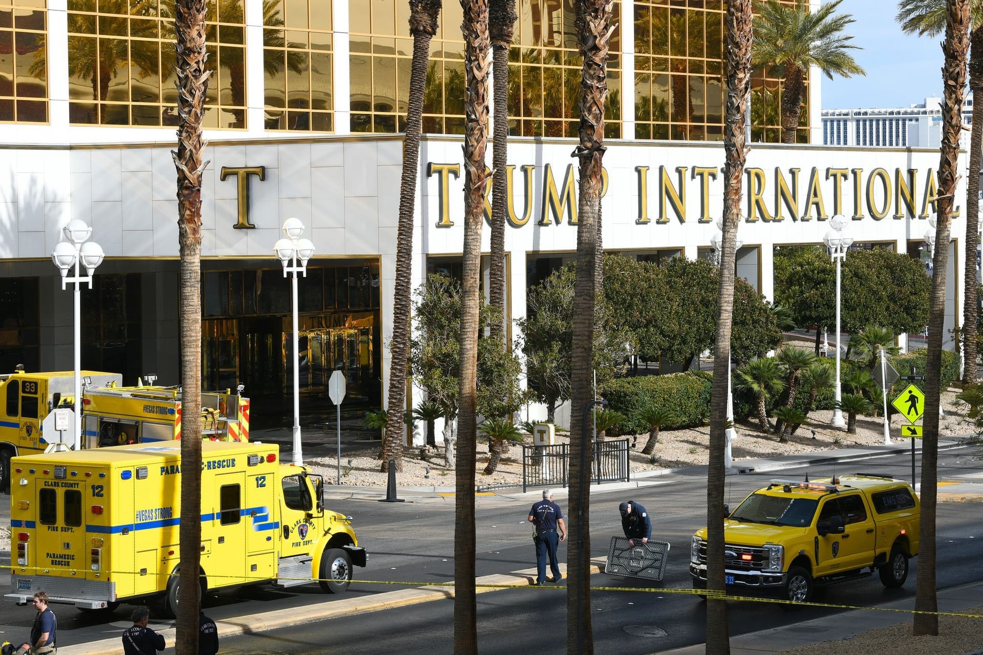 Cybertruck-Brand vor Trump-Hotel