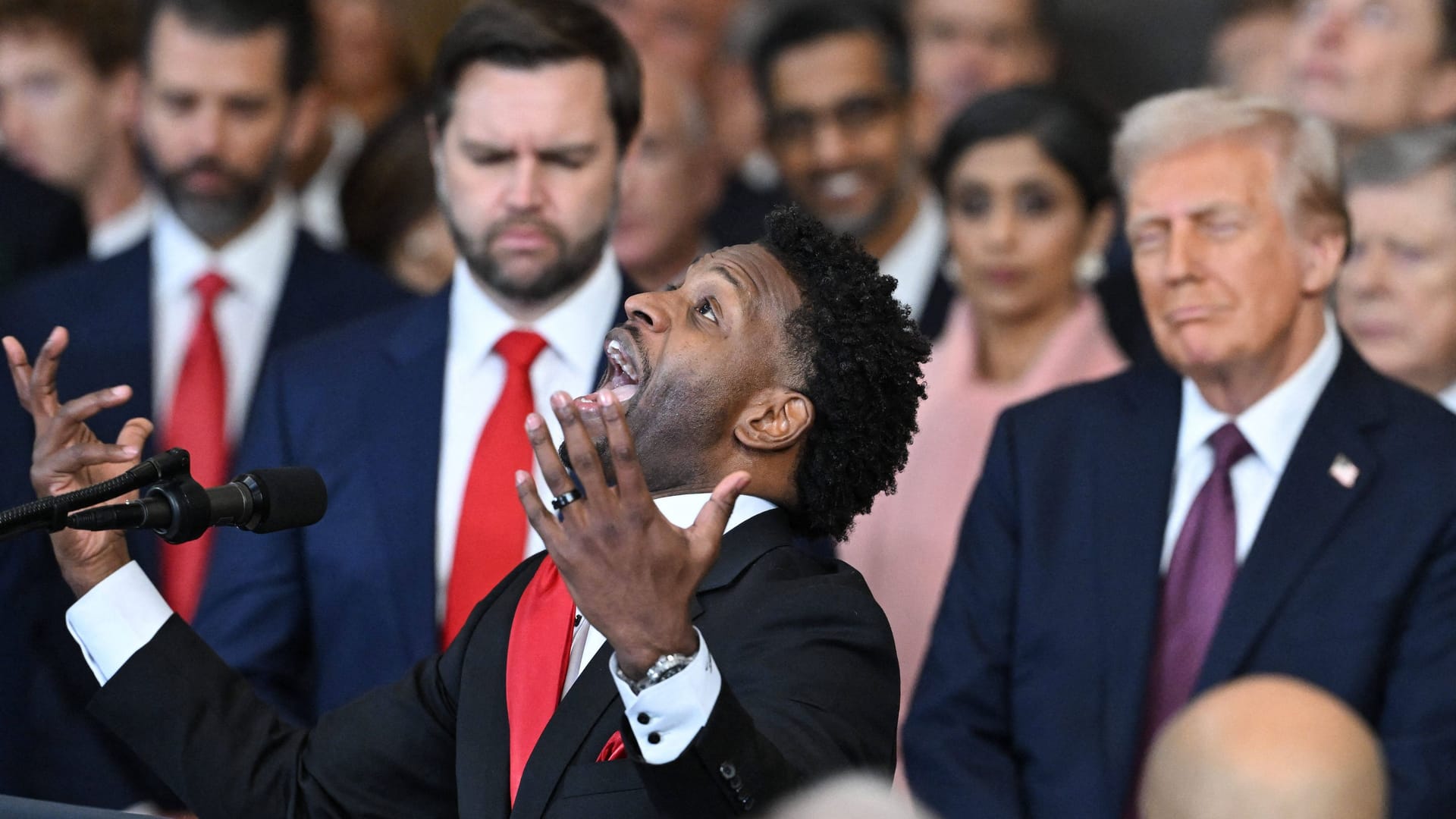 Pastor Lorenzo Sewell bei der Inauguration von Donald Trump