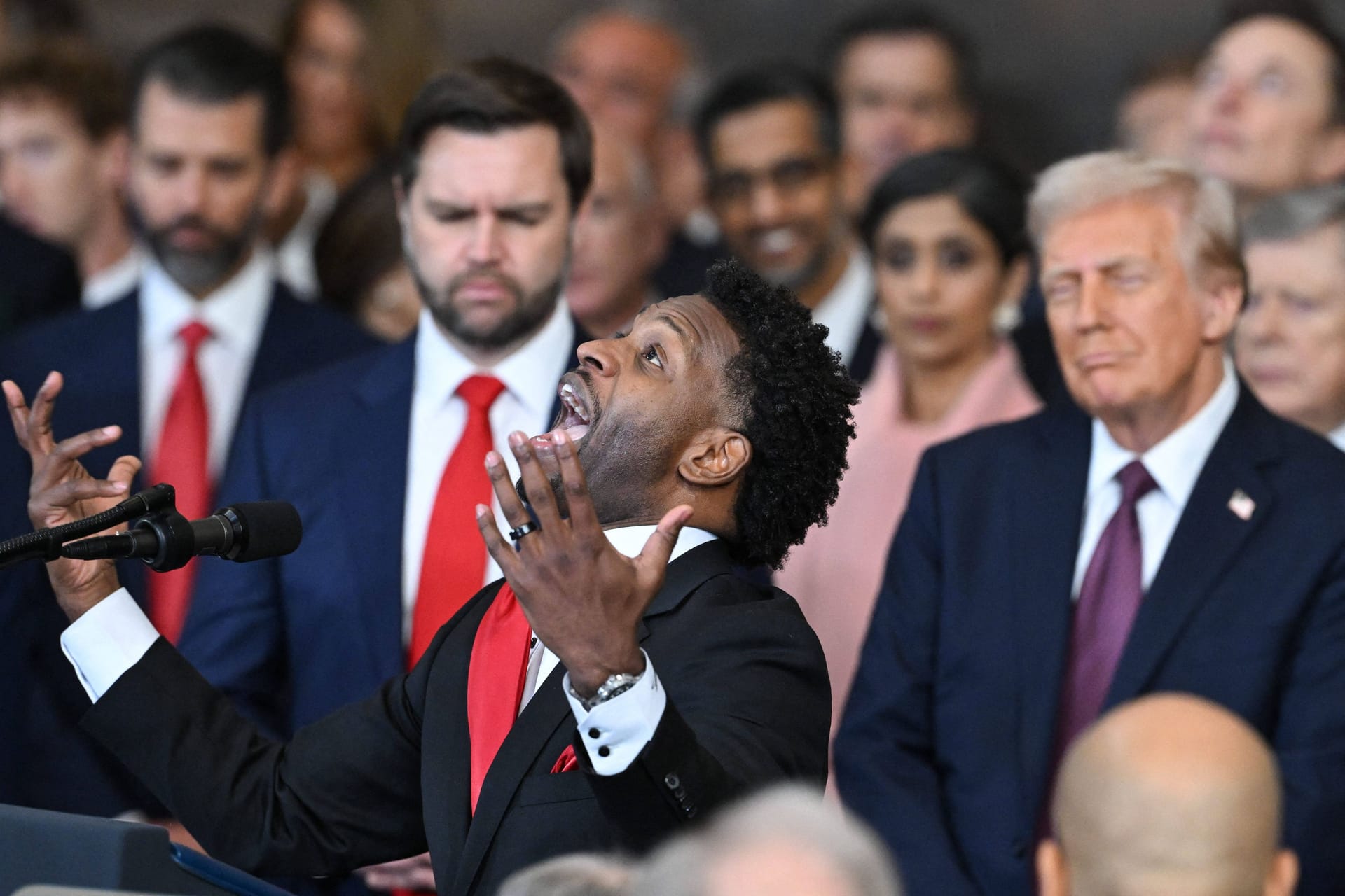 Pastor Lorenzo Sewell bei der Inauguration von Donald Trump