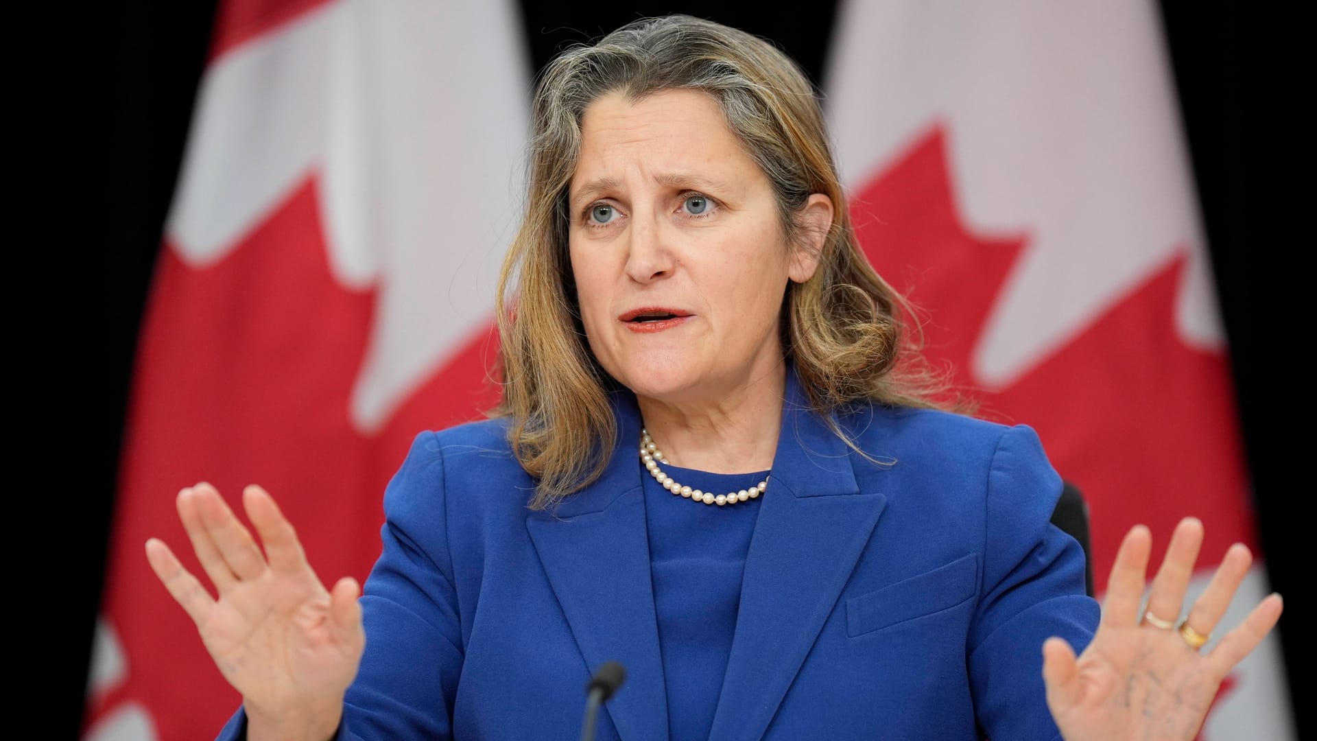 Die ehemalige stellvertretende kanadische Regierungschefin Chrystia Freeland trat im Dezember zurück.