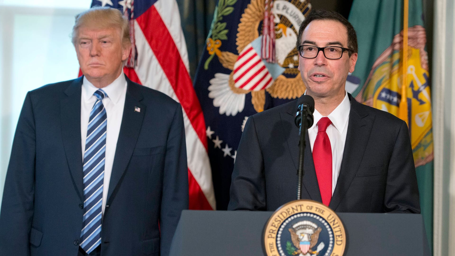 Ehemaliger Finanzminister: Steven Mnuchin zeigte Interesse an einer Investition in die chinesische App.