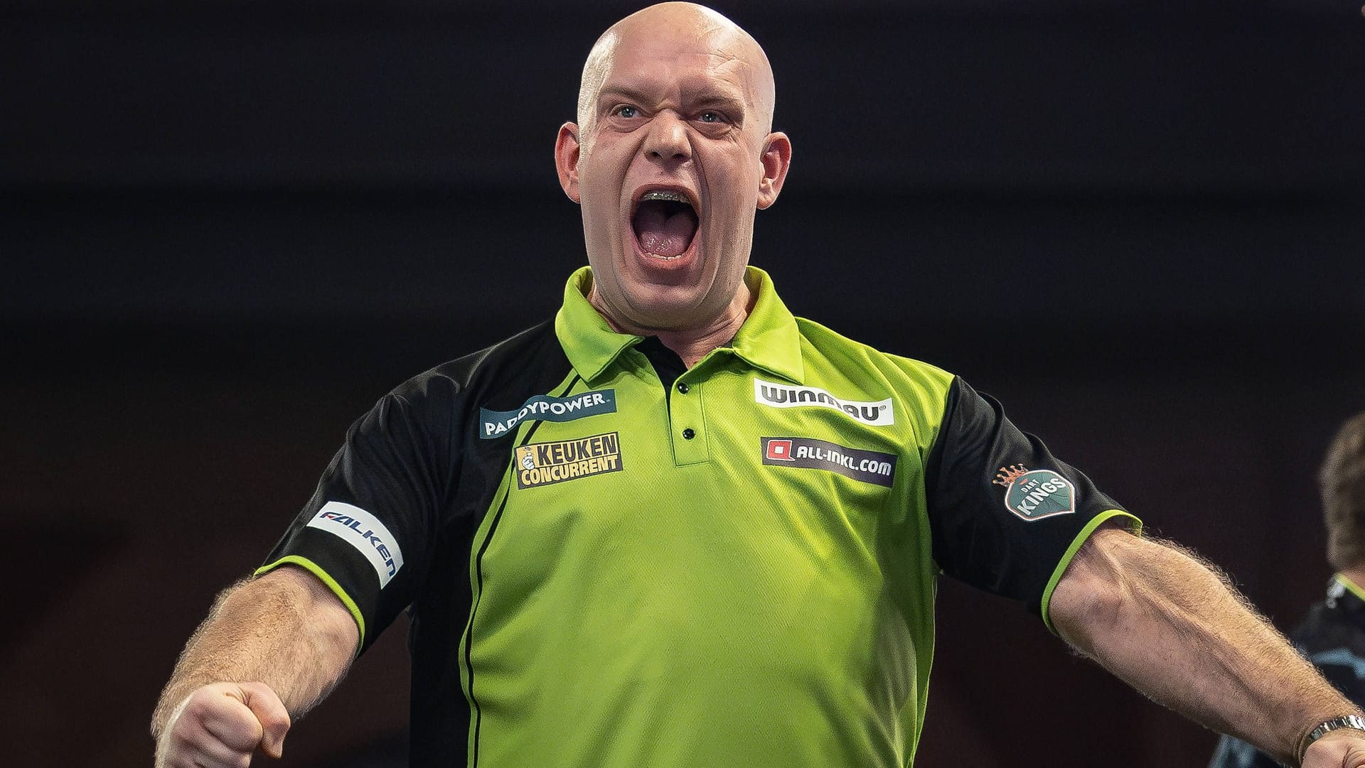 Michael van Gerwen: Der Niederländer setzte sich im Halbfinale durch.