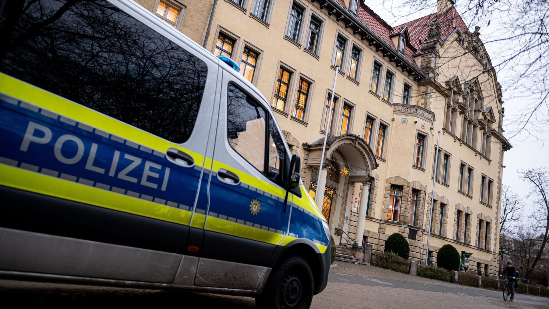 Polizeischutz Friedrich-Bergius-Schule in Berlin