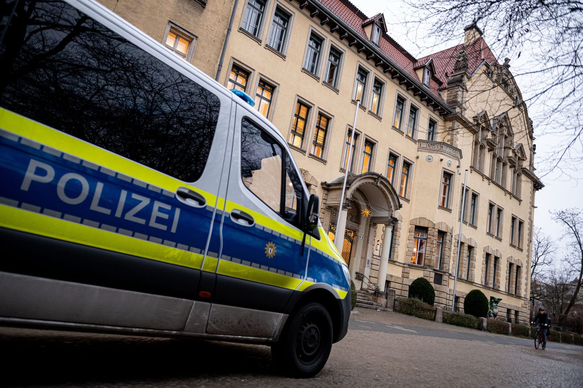 Polizeischutz Friedrich-Bergius-Schule in Berlin