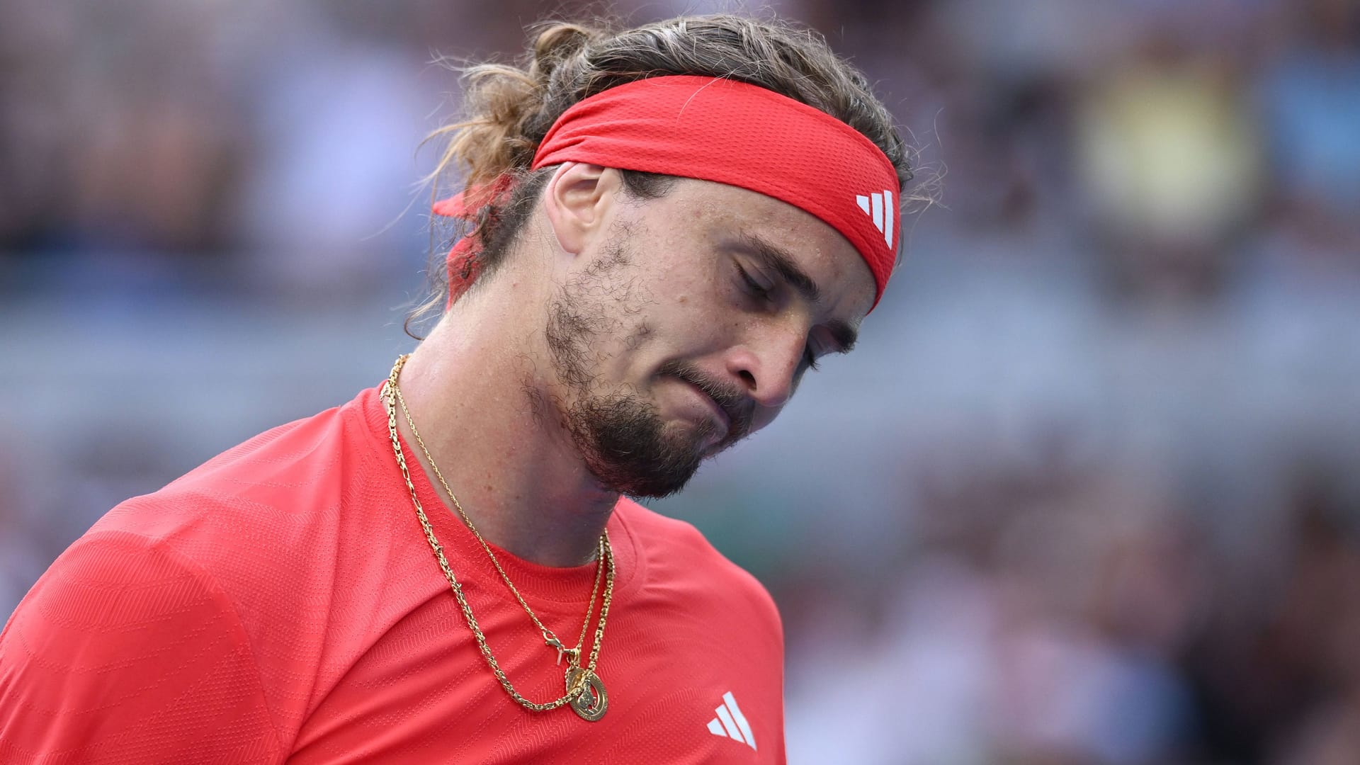 Alexander Zverev im Spiel gegen den Franzosen Ugo Humbert.