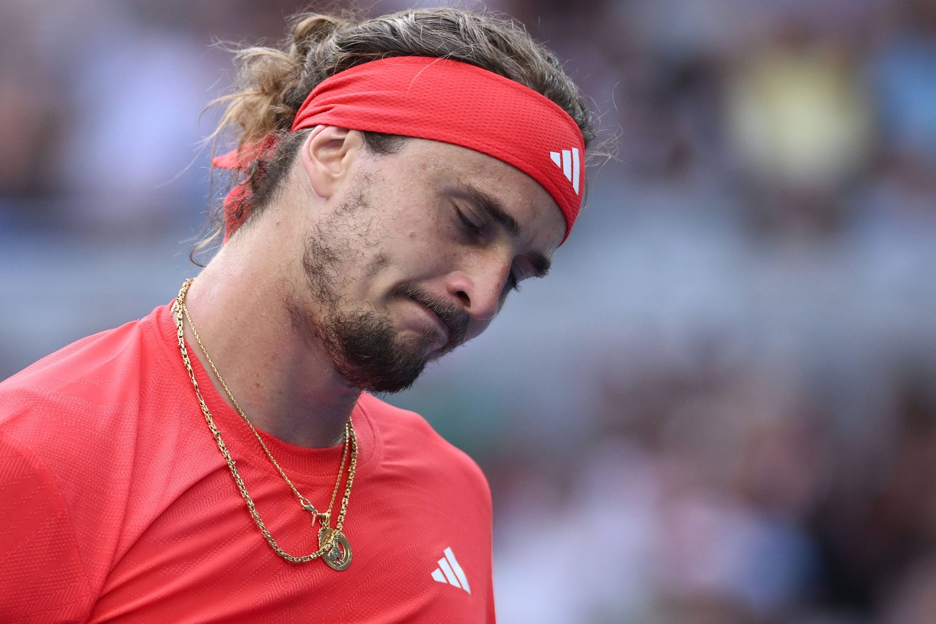 Alexander Zverev im Spiel gegen den Franzosen Ugo Humbert.