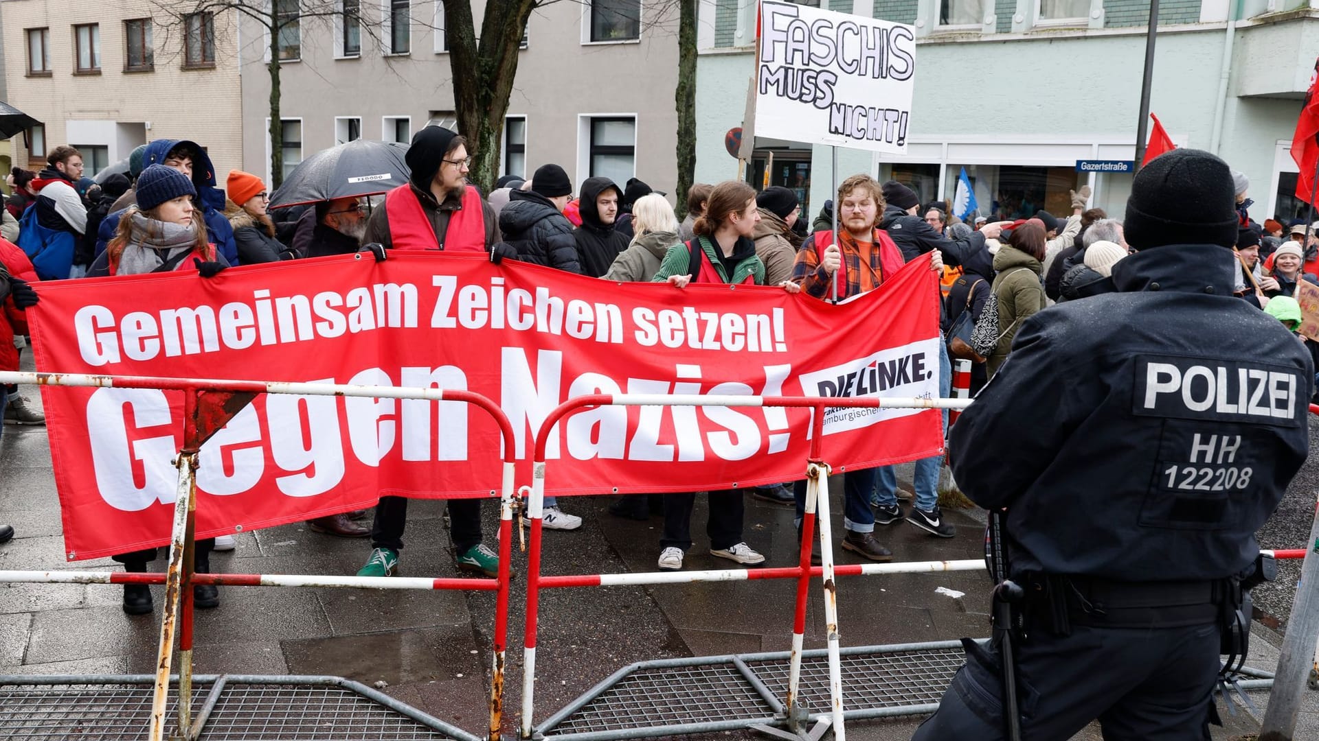 Anti-AfD-Kundgebungen in Hamburg-Harburg