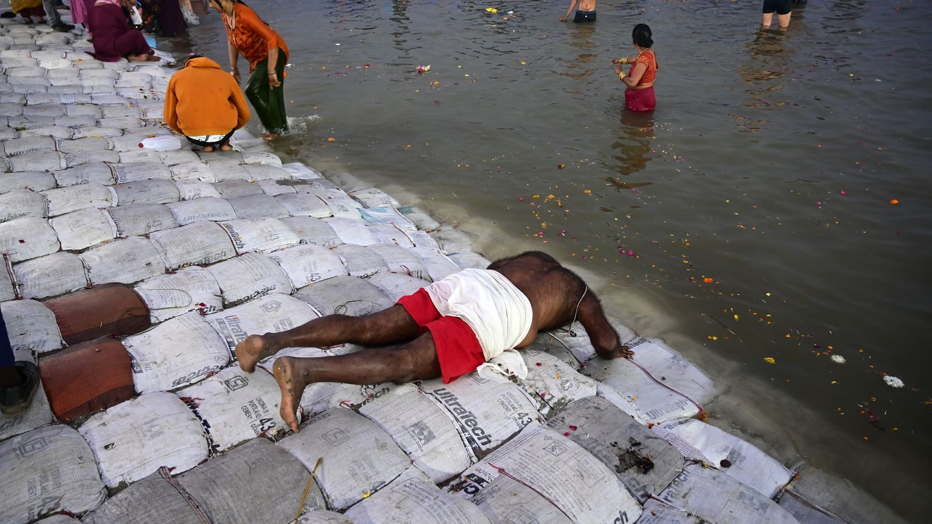 Hinduistisches Maha Kumbh Fest in Indien