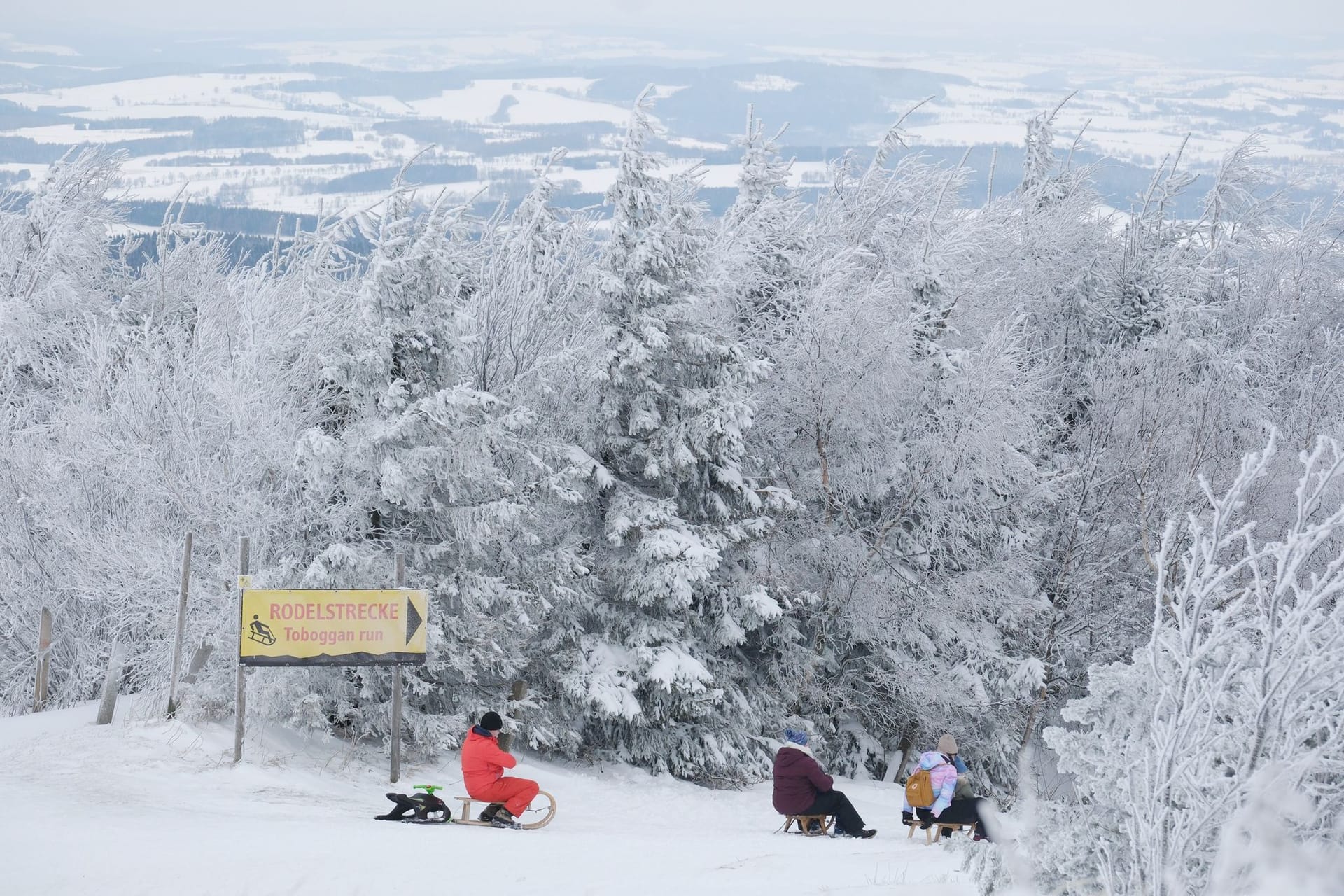 Winterwetter in Sachsen