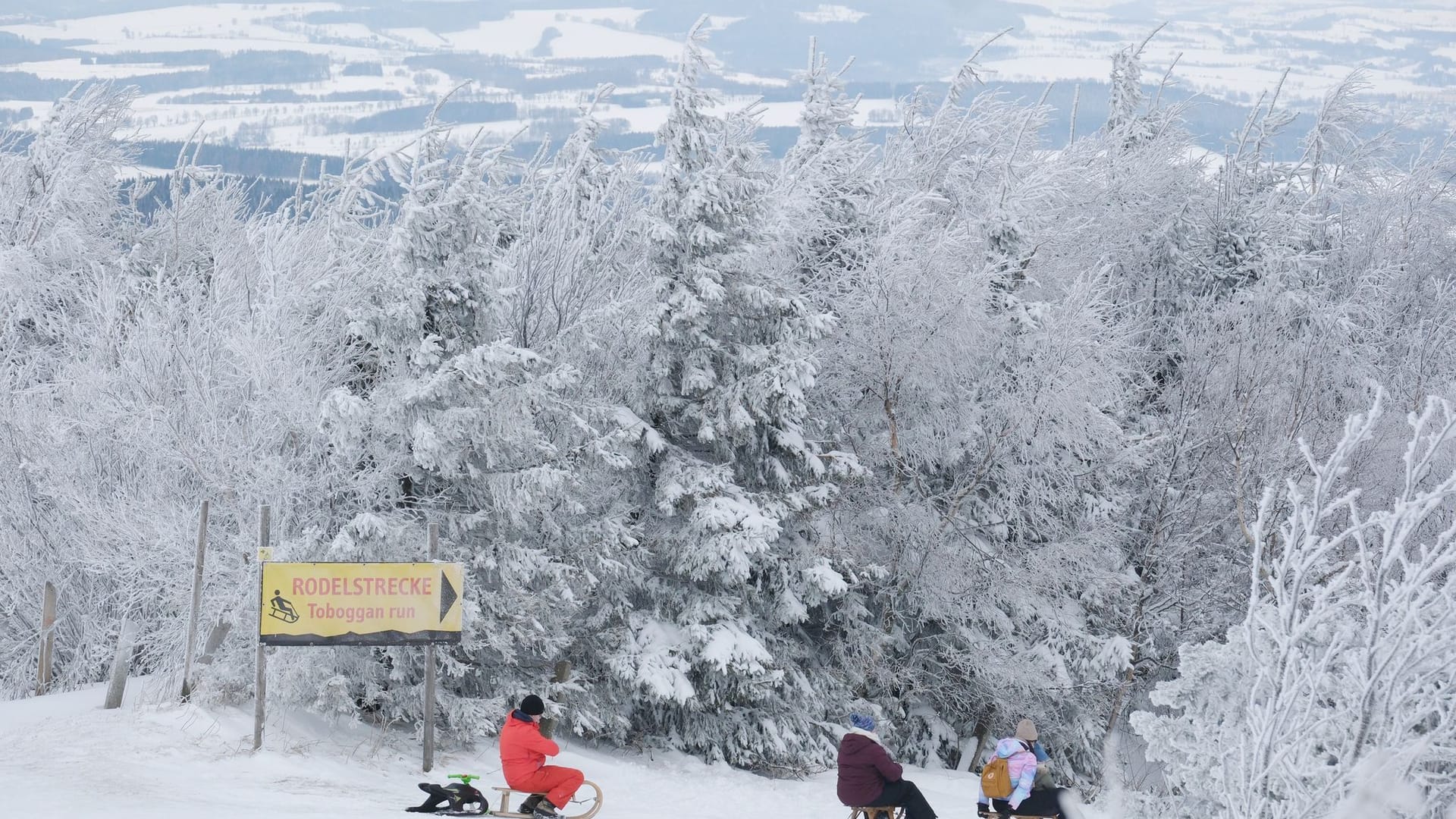 Winterwetter in Sachsen