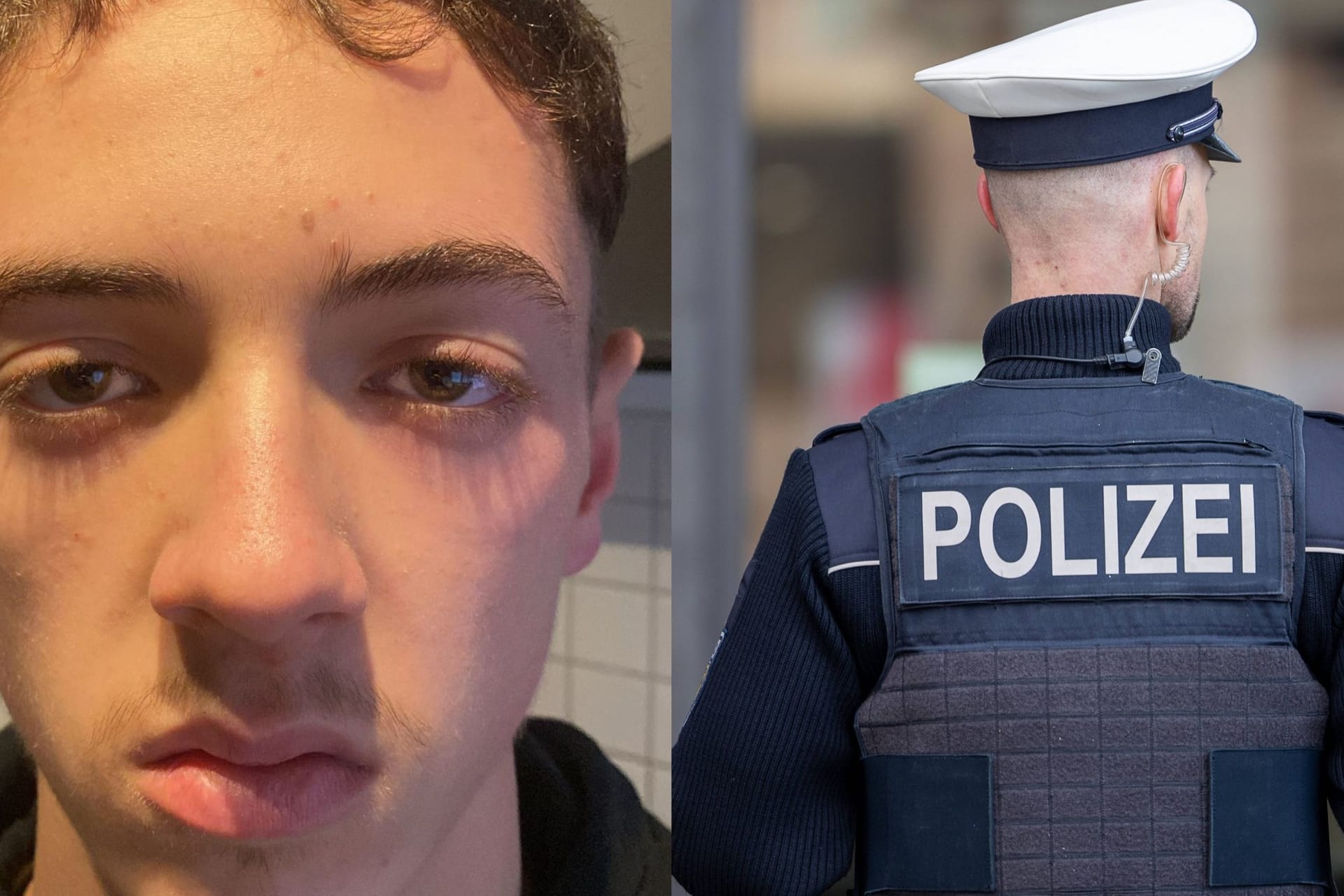 Die Polizei sucht Maximilian (l.): Er sei sehr schlank, heißt es in der Personenbeschreibung.