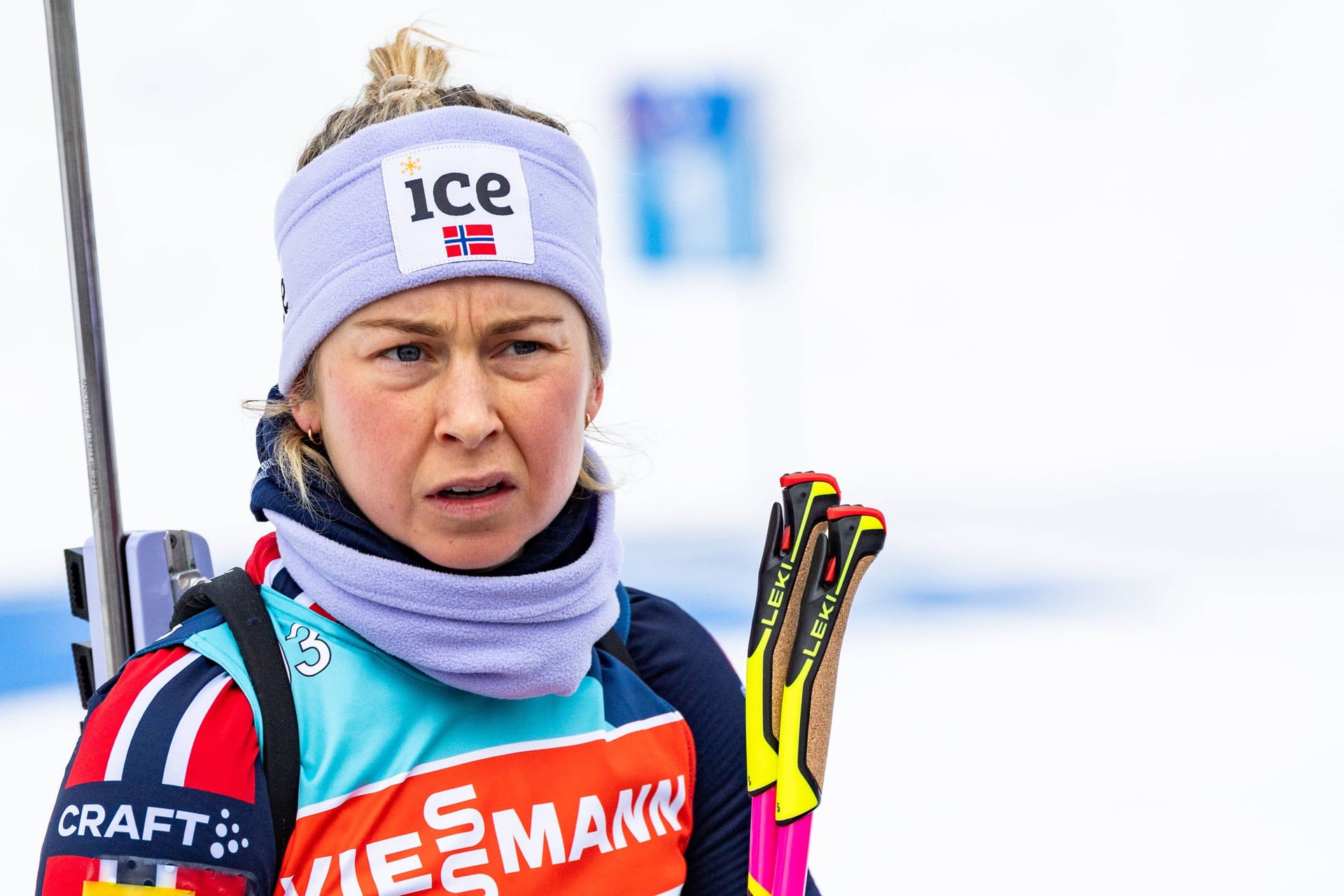 Ingrid Landmark Tandrevold: Sie stürzte in der Staffel, wozu sich Marte Olsbu Roiseland äußerte.