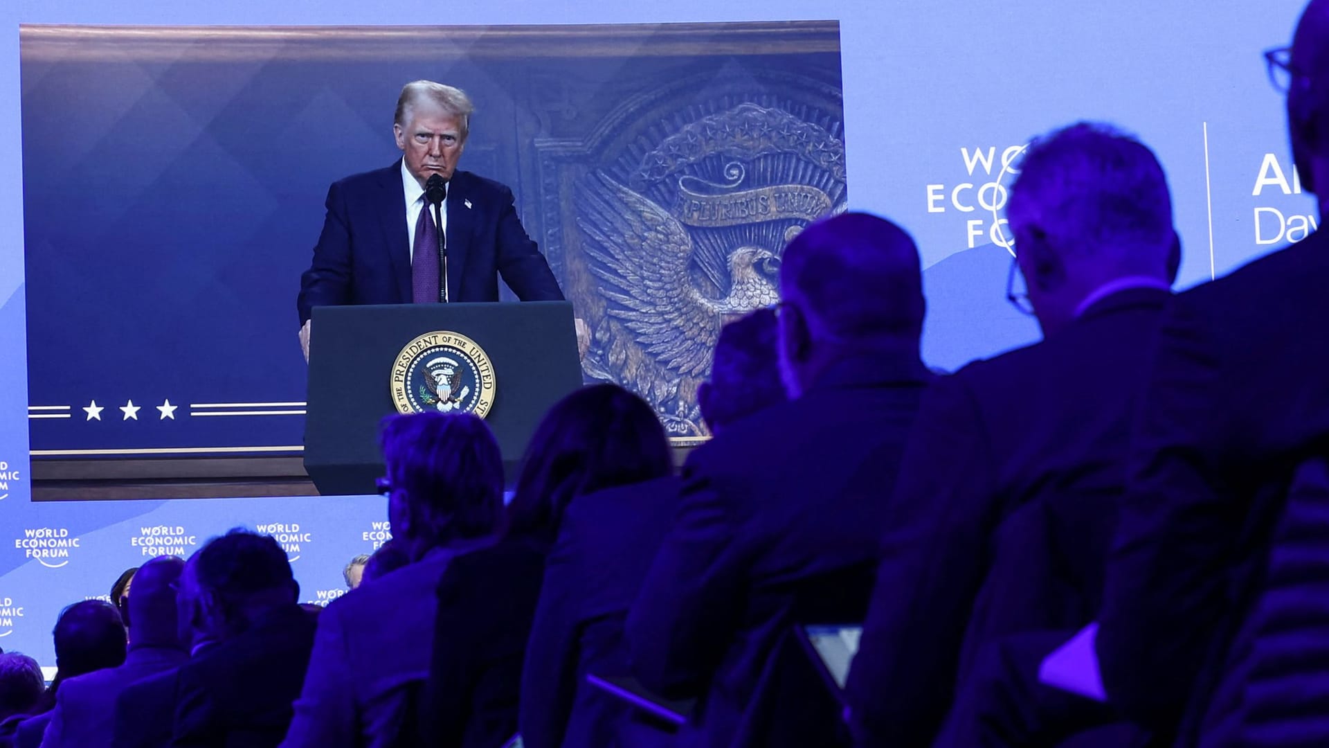 US-Präsident Donald Trump beim Weltwirtschaftsforum in Davos: Nicht verhandelbare Dominanz Amerikas.