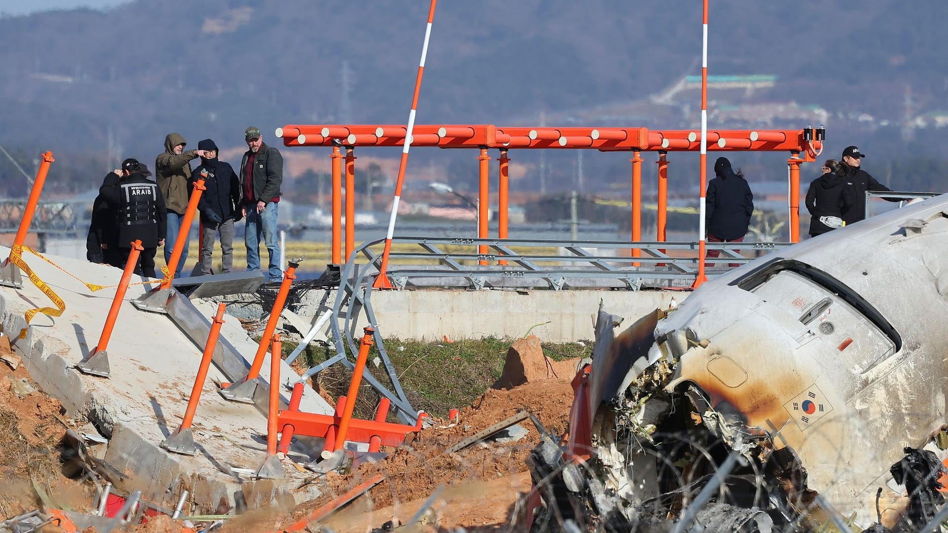 Verunglücktes Passagierflugzeug in Südkorea