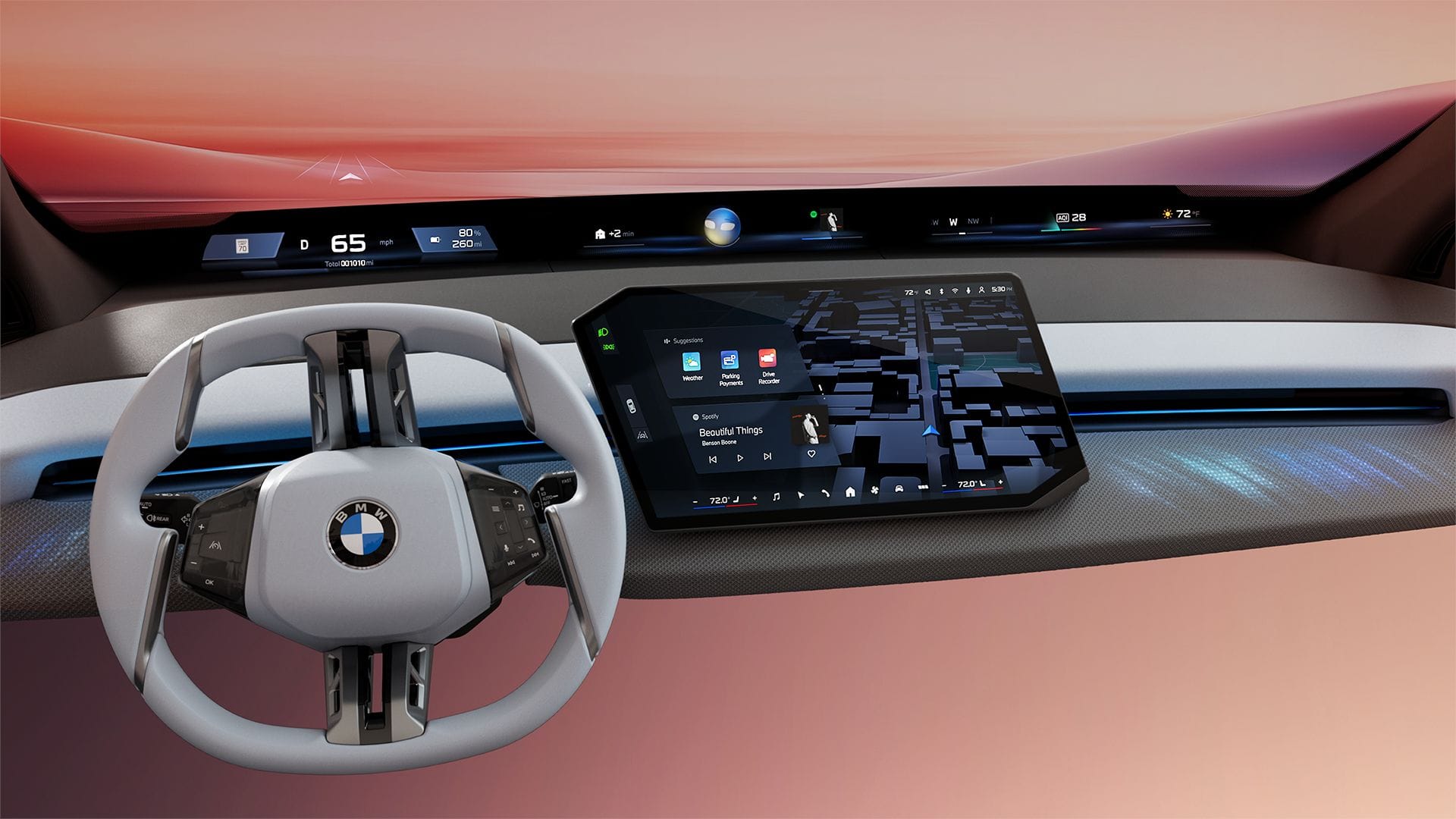 Neu gestaltet: BMW setzt für kommende Modelle auf das "Panoramic iDrive".