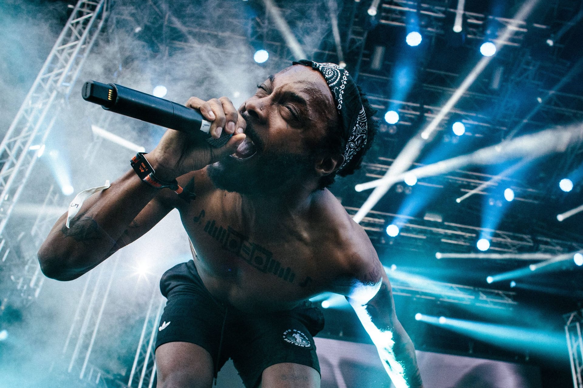 Der Rapper "JPEGMAFIA" bei einem Konzert (Archivfoto): Sein Konzert am Montagabend musste abgebrochen werden.