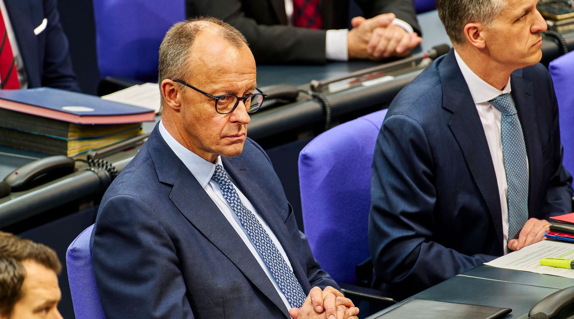 Friedrich Merz (CDU) bei der Migrationsdebatte im Bundestag am vergangenen Mittwoch.