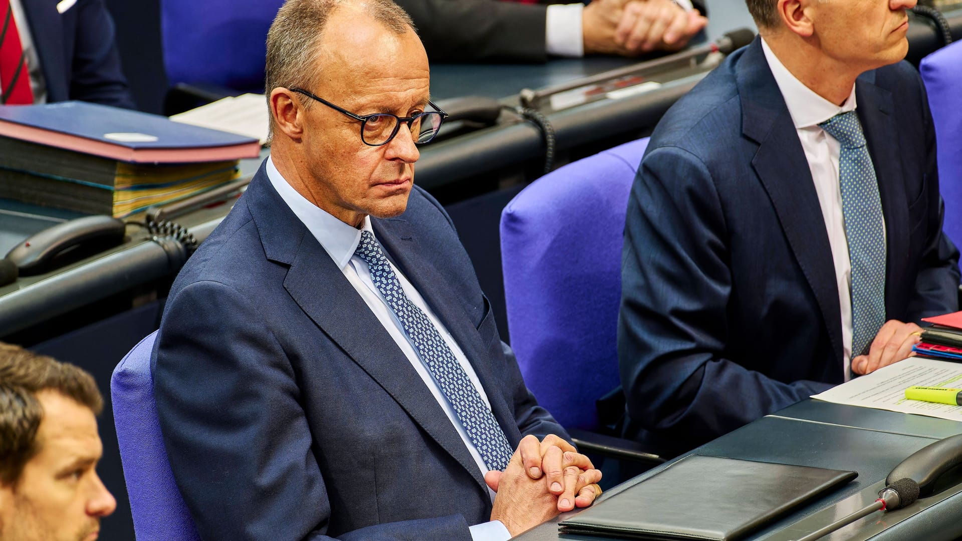 Friedrich Merz (CDU) bei der Migrationsdebatte im Bundestag am vergangenen Mittwoch.