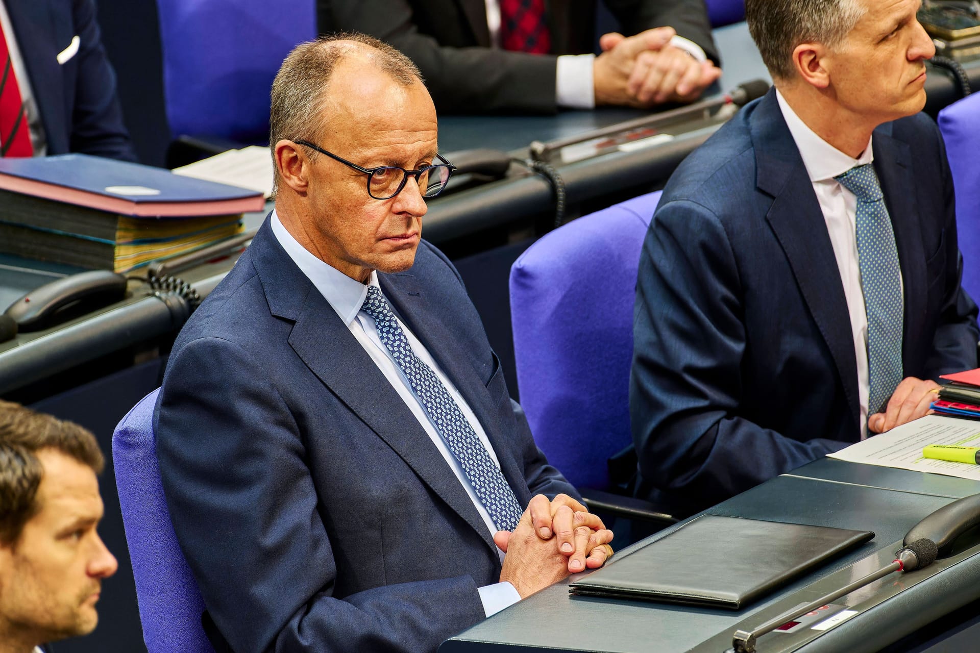 Friedrich Merz (CDU) bei der Migrationsdebatte im Bundestag am vergangenen Mittwoch.