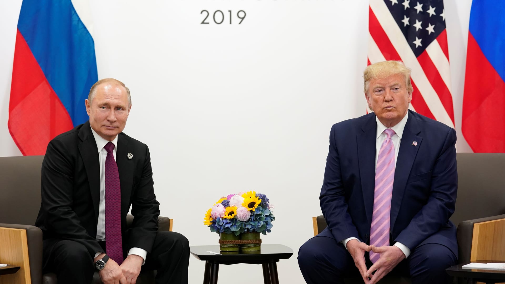 Russlands Diktator Wladimir Putin und Donald Trump im Jahr 2019.