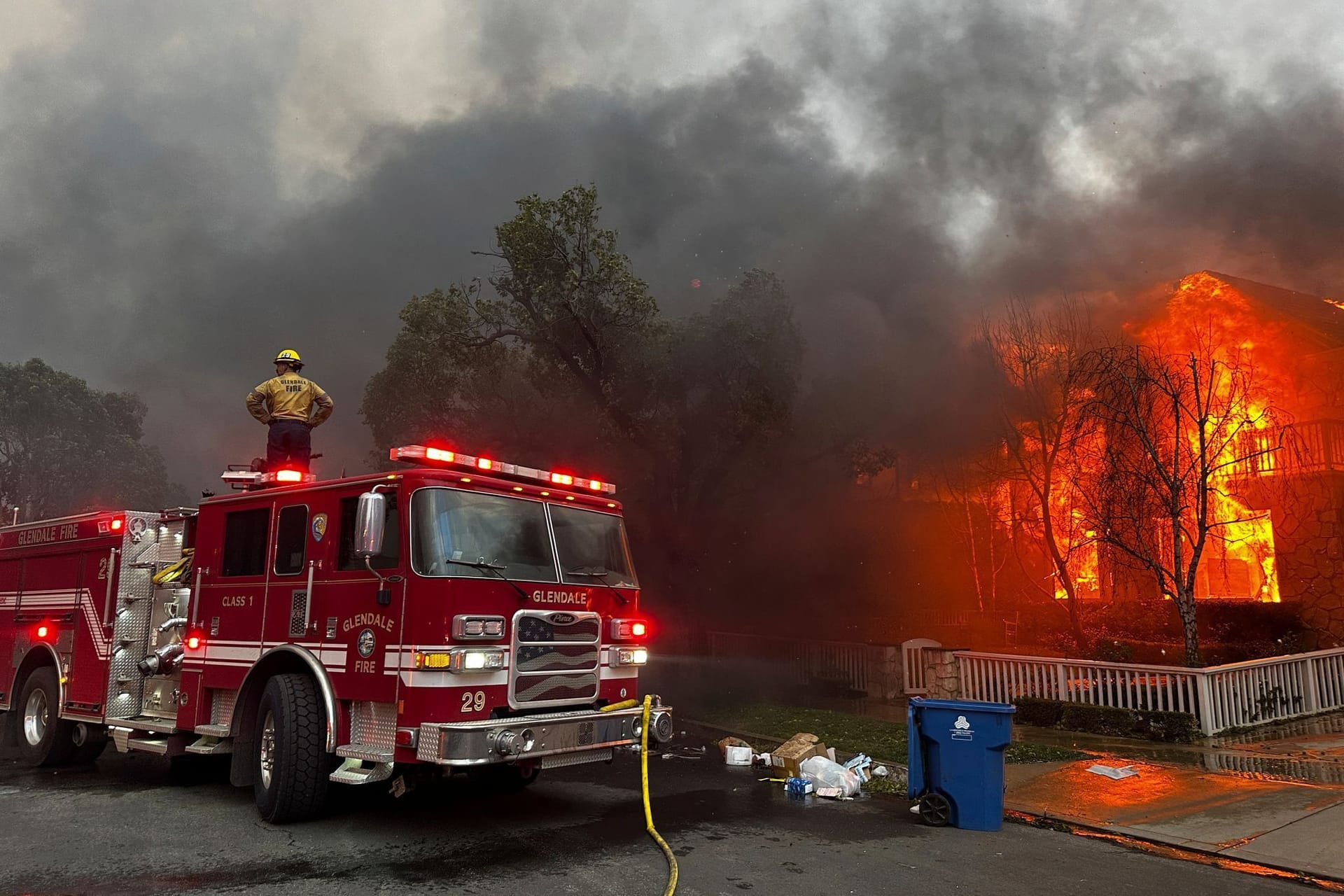 Feuerwehreinsatz in Los Angeles.