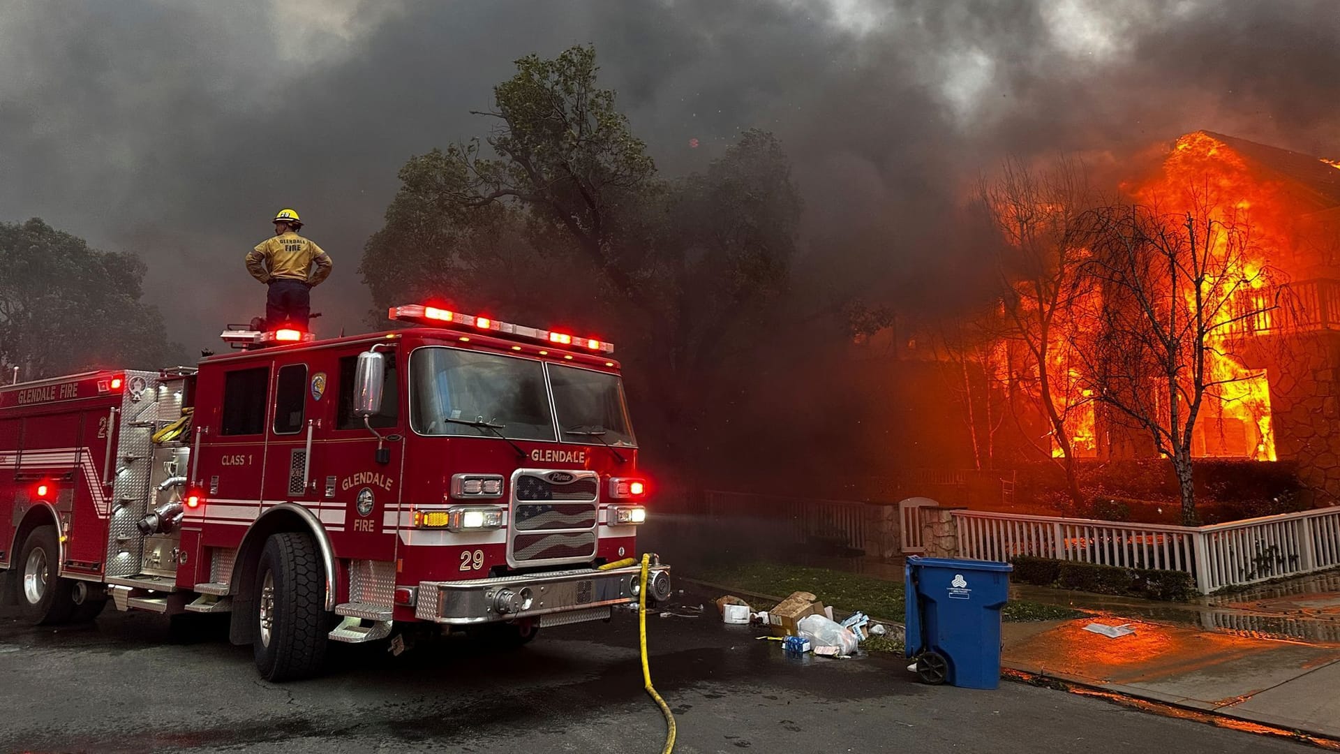 Feuerwehreinsatz in Los Angeles.