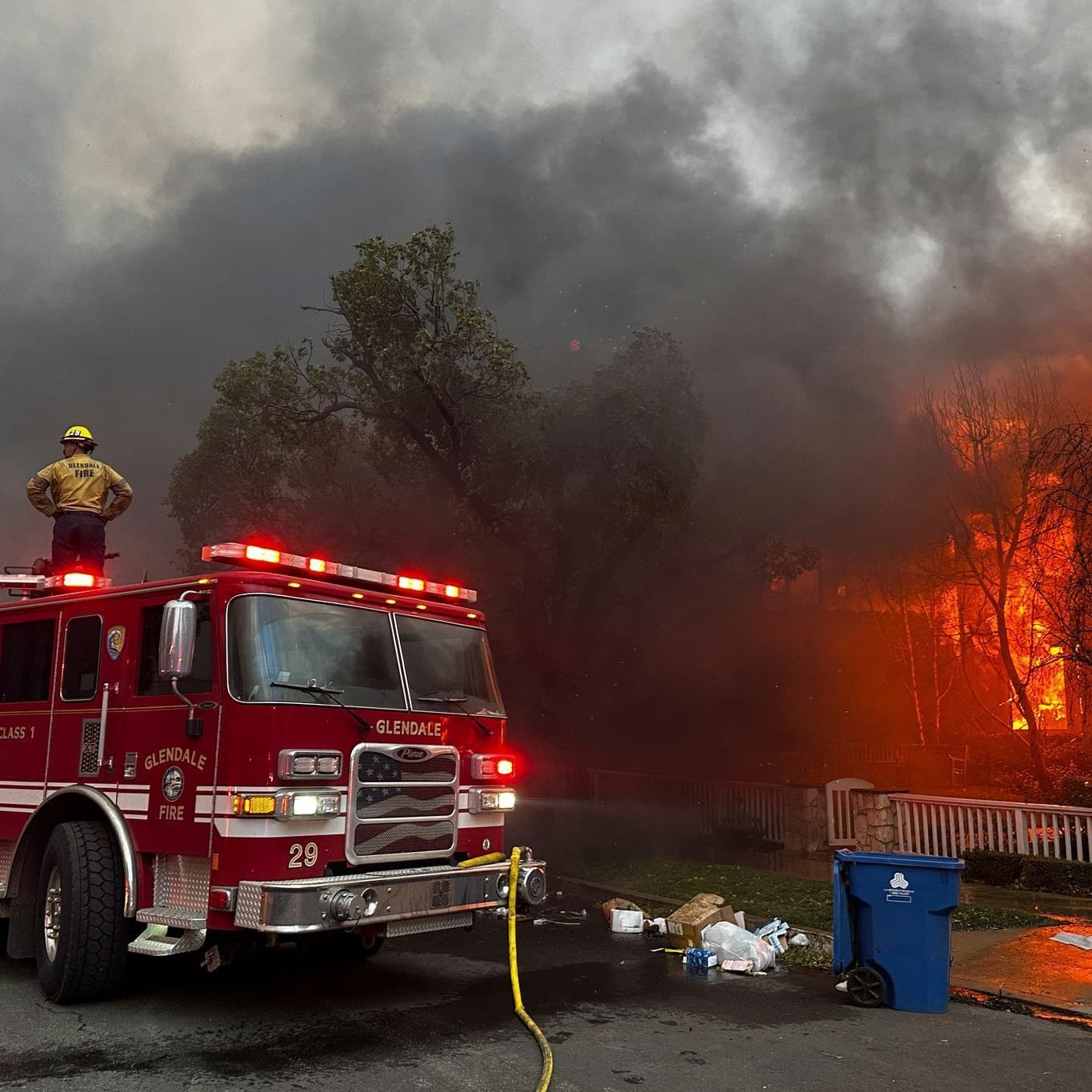 Feuerwehreinsatz in Los Angeles.