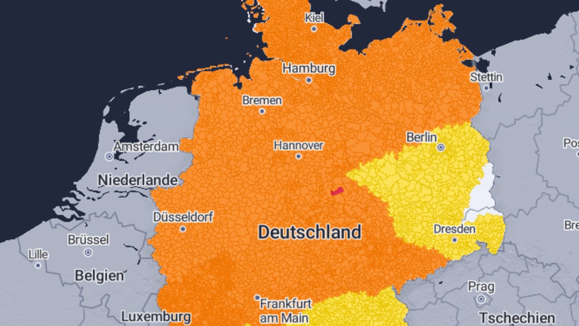 Amtliche Warnungen vor Sturmböen: Weite Teile Deutschlands sind betroffen.