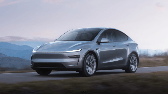 Neues Gesicht: Das geliftete Model Y wirkt deutlich futuristischer als bisher.