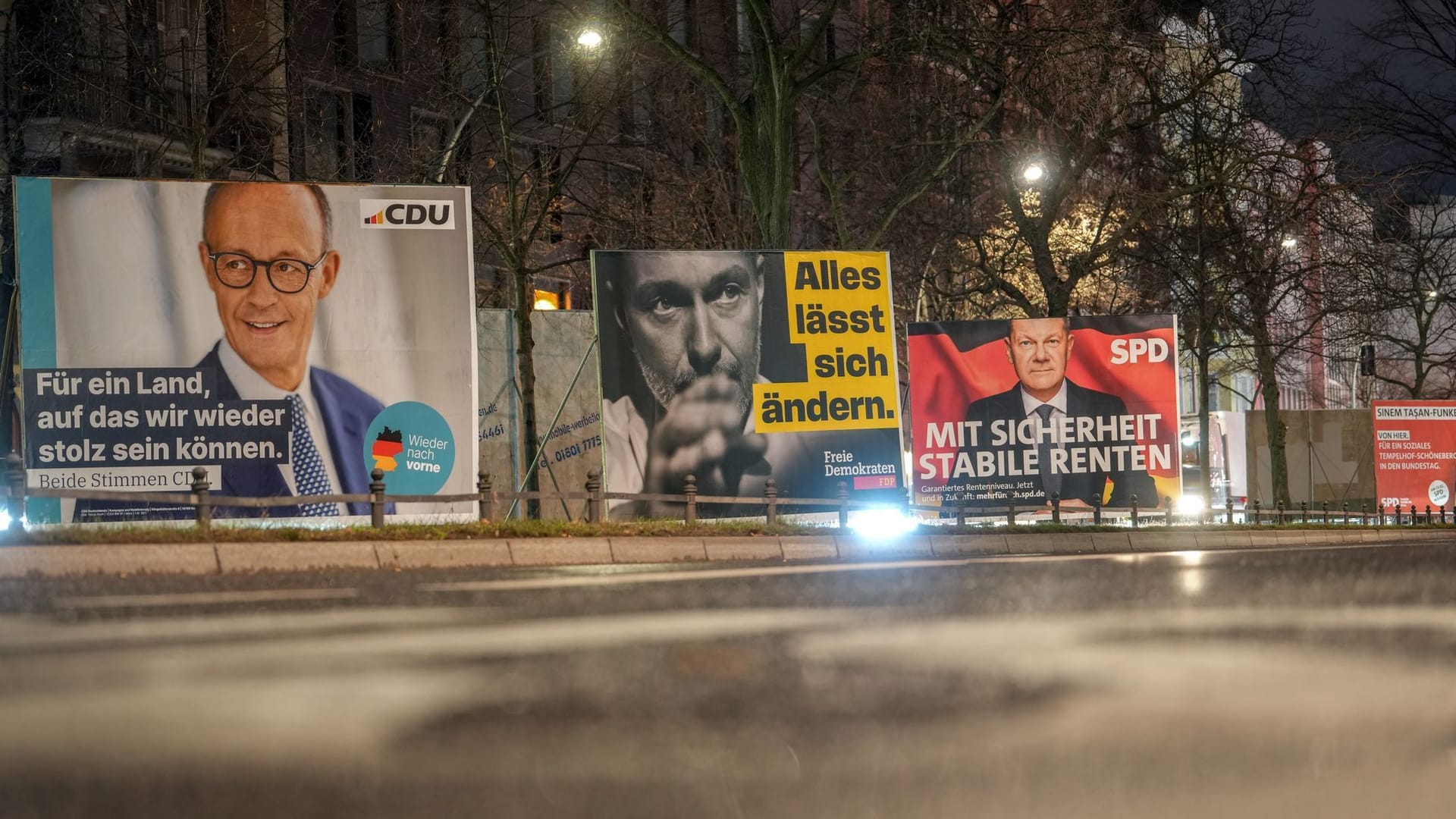 Wahlplakate in Berlin