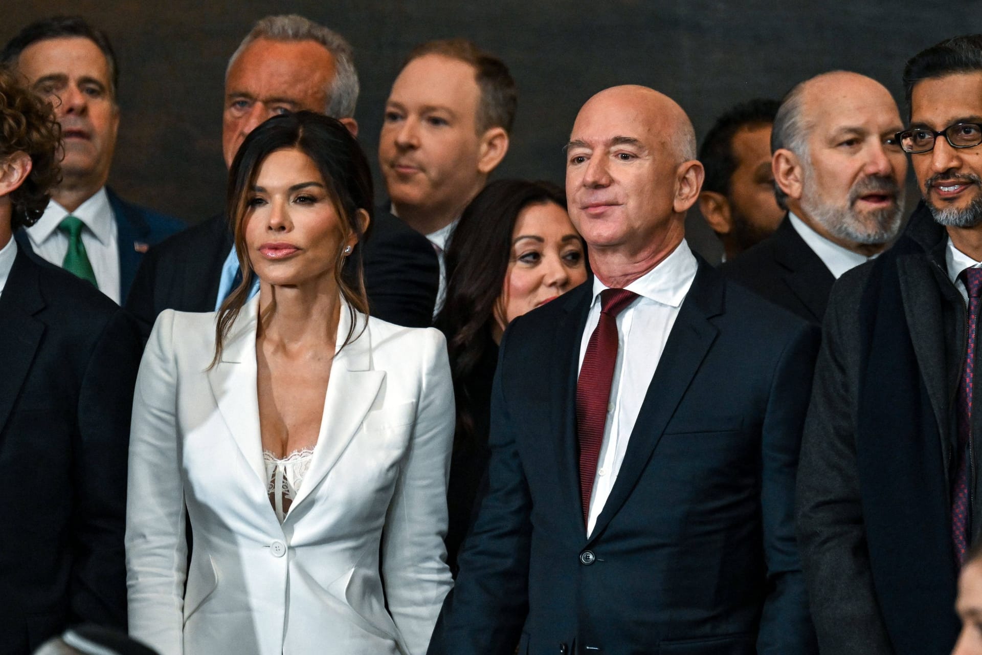 Lauren Sánchez und Jeff Bezos bei Trumps Amtseinführung: Ihr Auftritt wurde anschließend zum Tuschelthema.