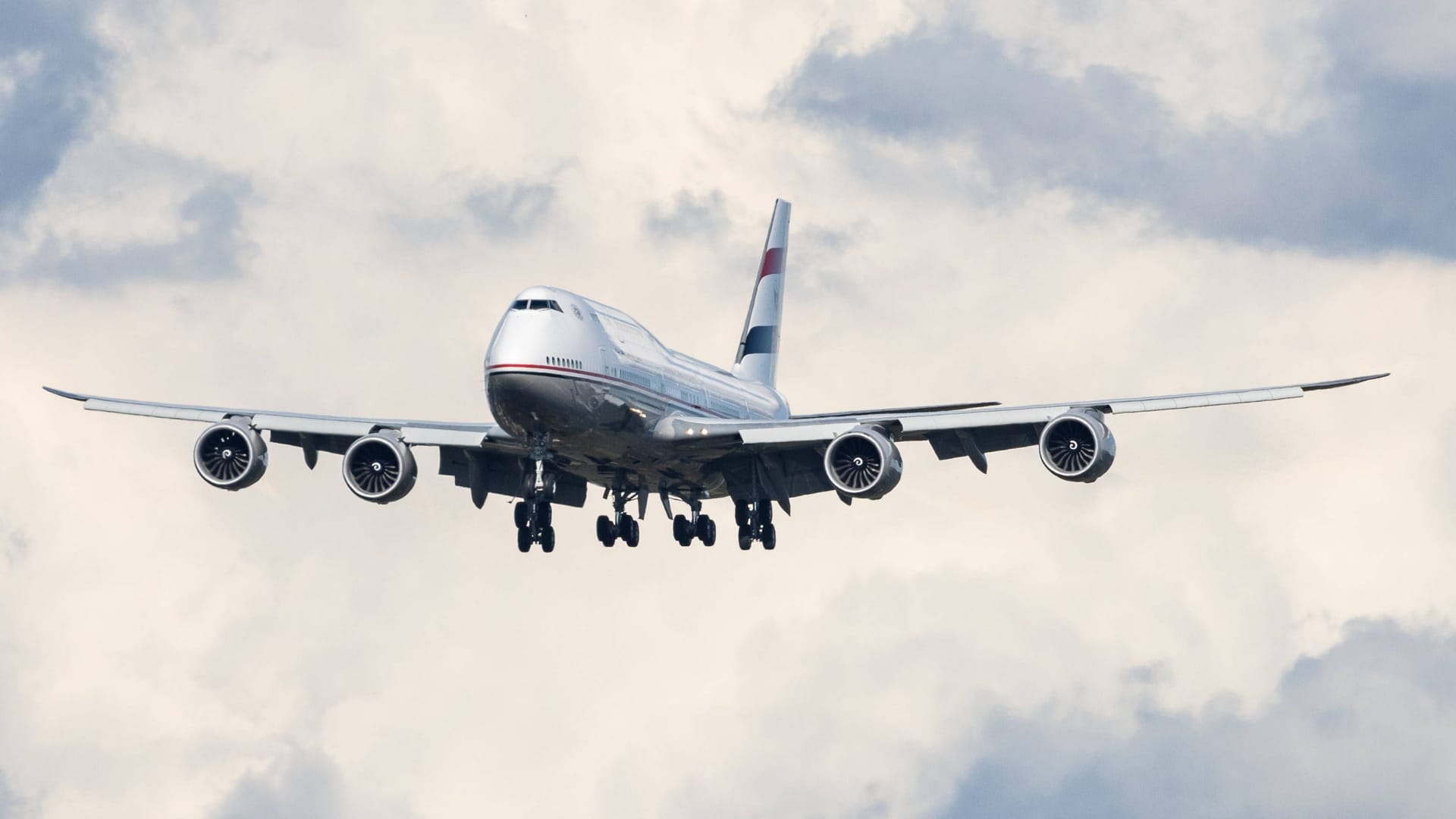 Die Boeing 747-830 (B748) der ägyptischen Regierung im Landeanflug. (Archivfoto)