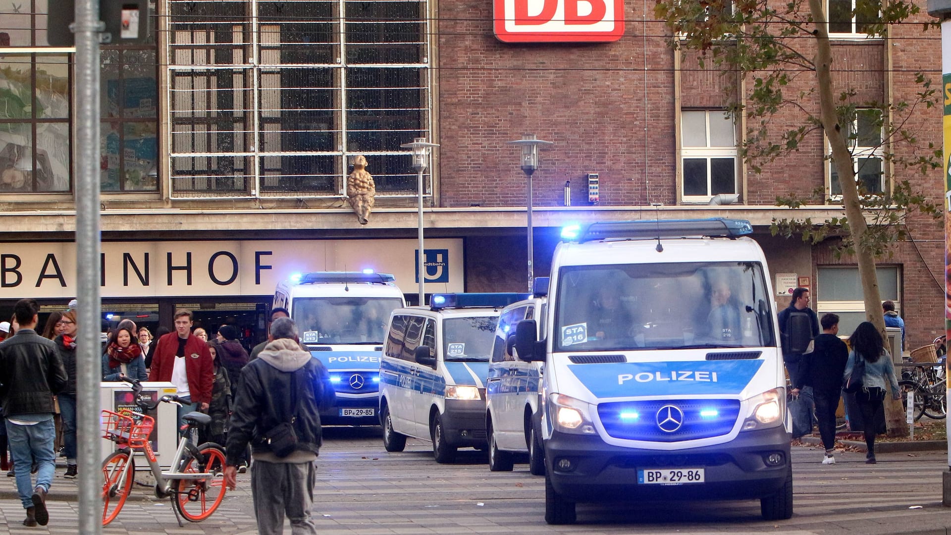 Einsatz der Bundespolizei am Düsseldorfer Hauptbahnhof (Archivbild):