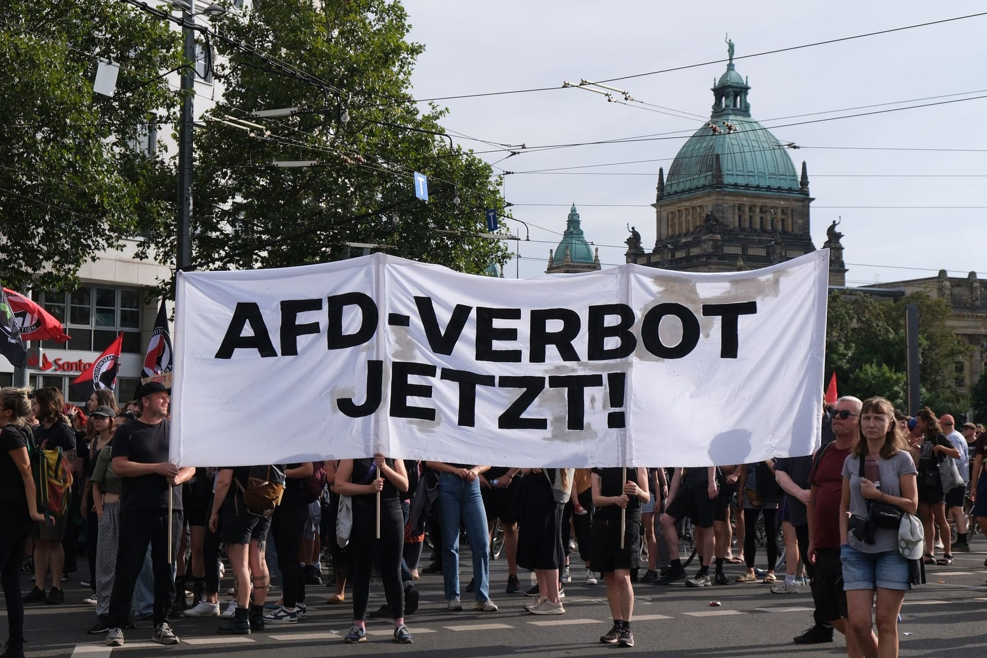 Demo gegen Rechts in Leipzig