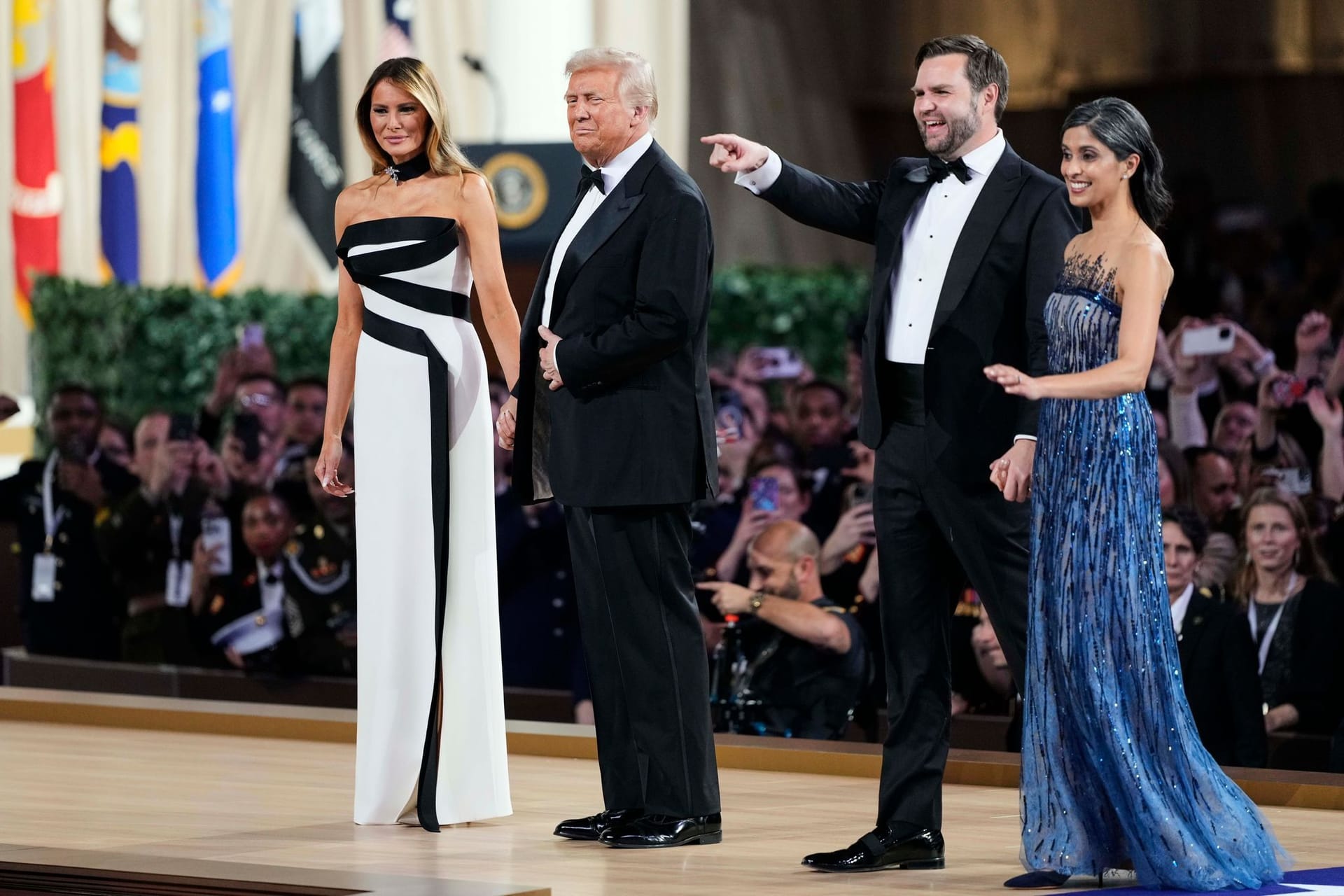 Melania Trump, Donald Trump, JD Vance und Usha Vance