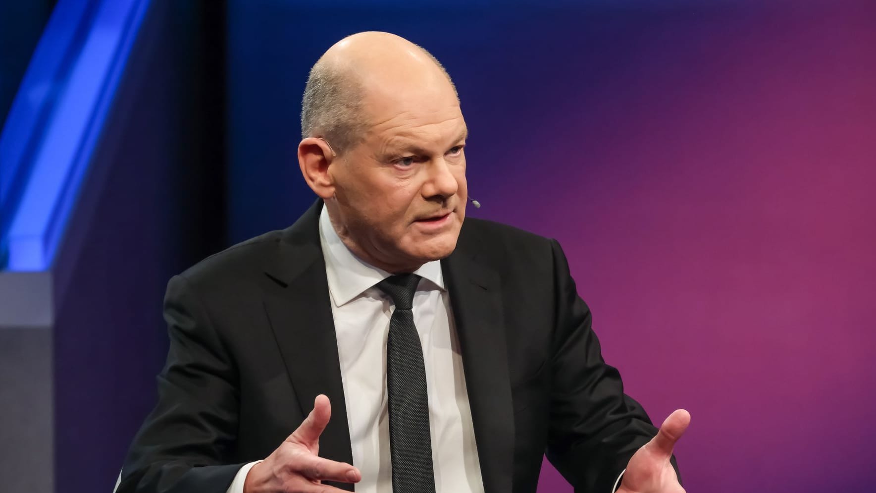 Bundeskanzler Olaf Scholz zu Gast in der ARD-Sendung "Maischberger".