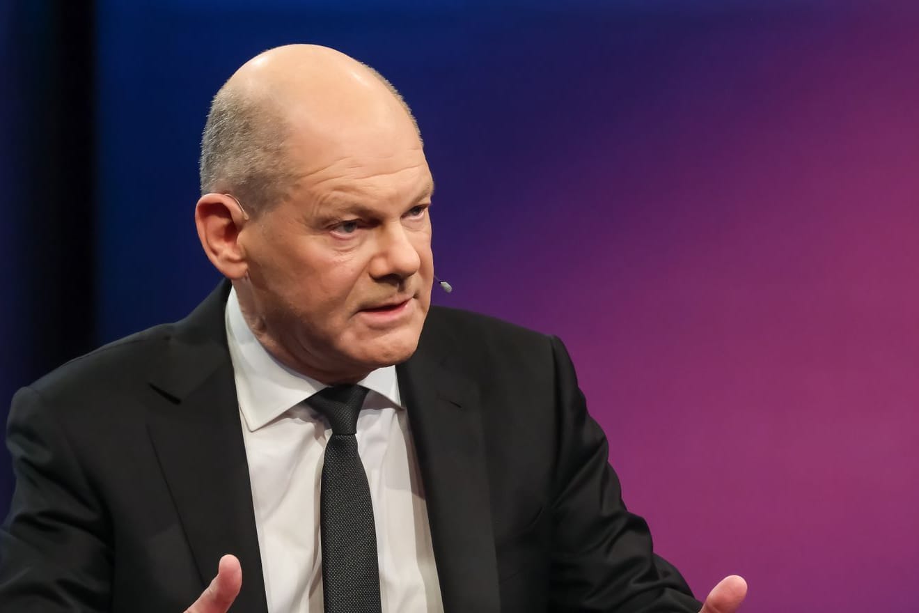 Bundeskanzler Olaf Scholz zu Gast in der ARD-Sendung "Maischberger".