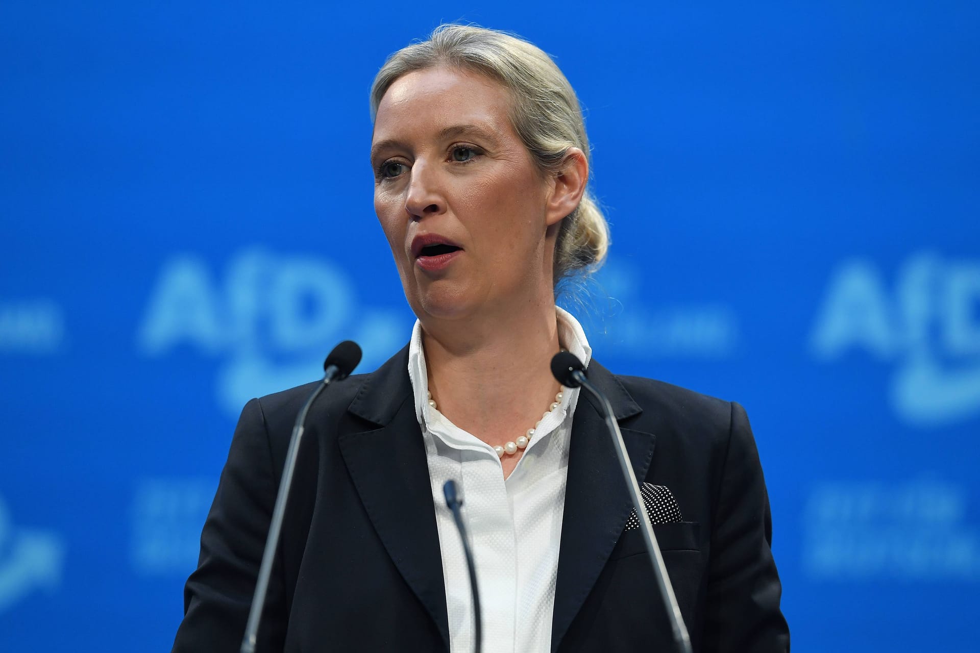 Alice Weidel beim Parteitag der AfD: Ihre Partei verliert offenbar mögliche Wähler.