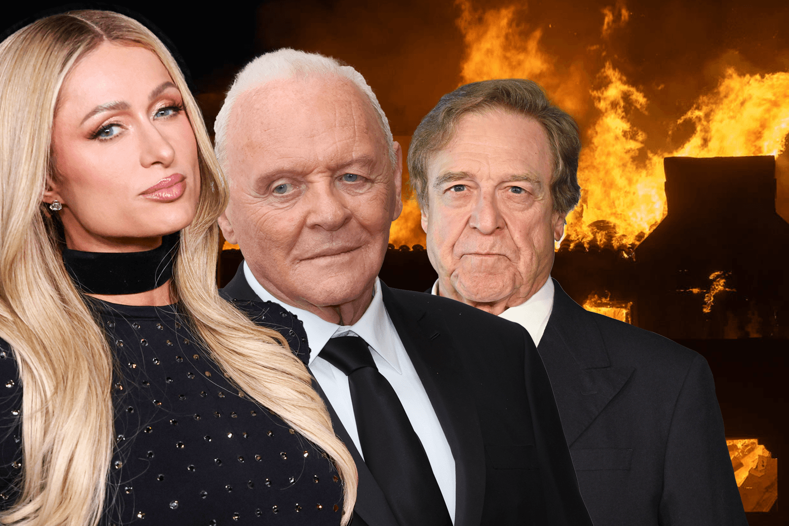 Paris Hilton, Anthony Hopkins und John Goodman: Ihre Häuser wurden von dem Feuer zerstört.