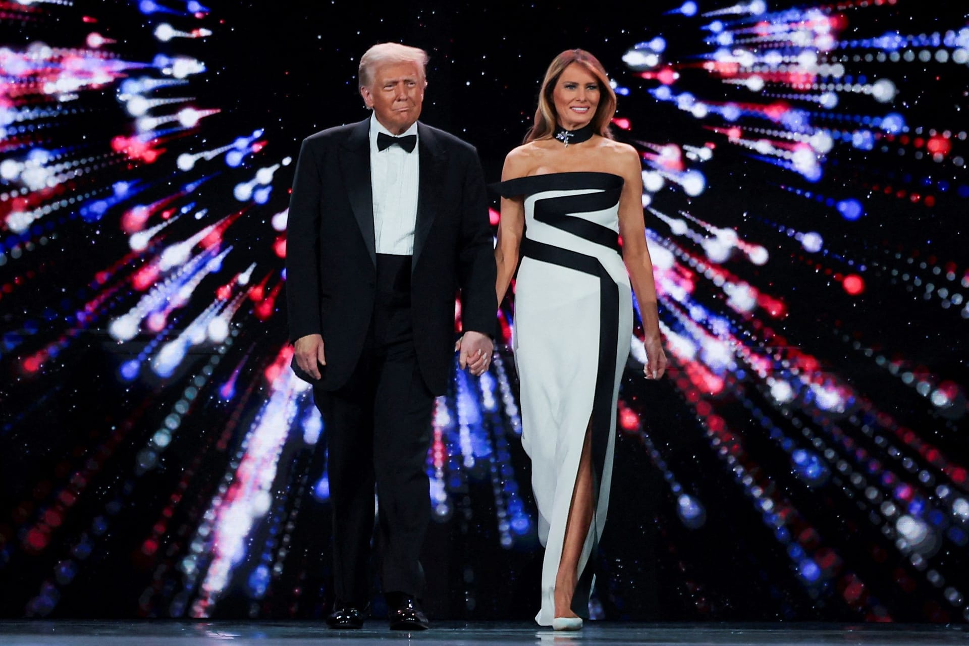 Donald Trump und seine Frau Melania beim Liberty Ball: Marathon der Macht.